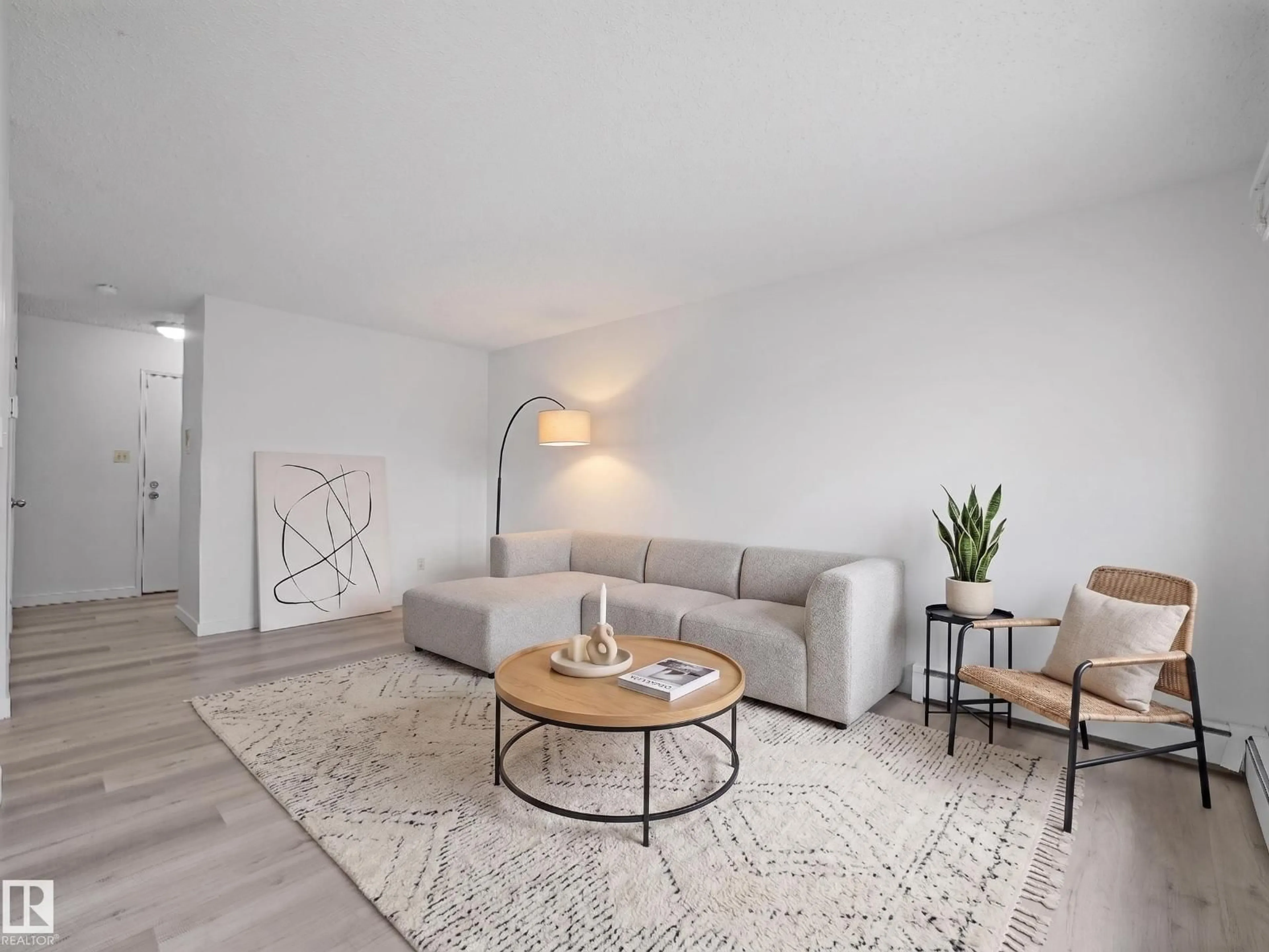 Living room with furniture, unknown for 122 16340 109 ST NW, Edmonton Alberta T5X2T4