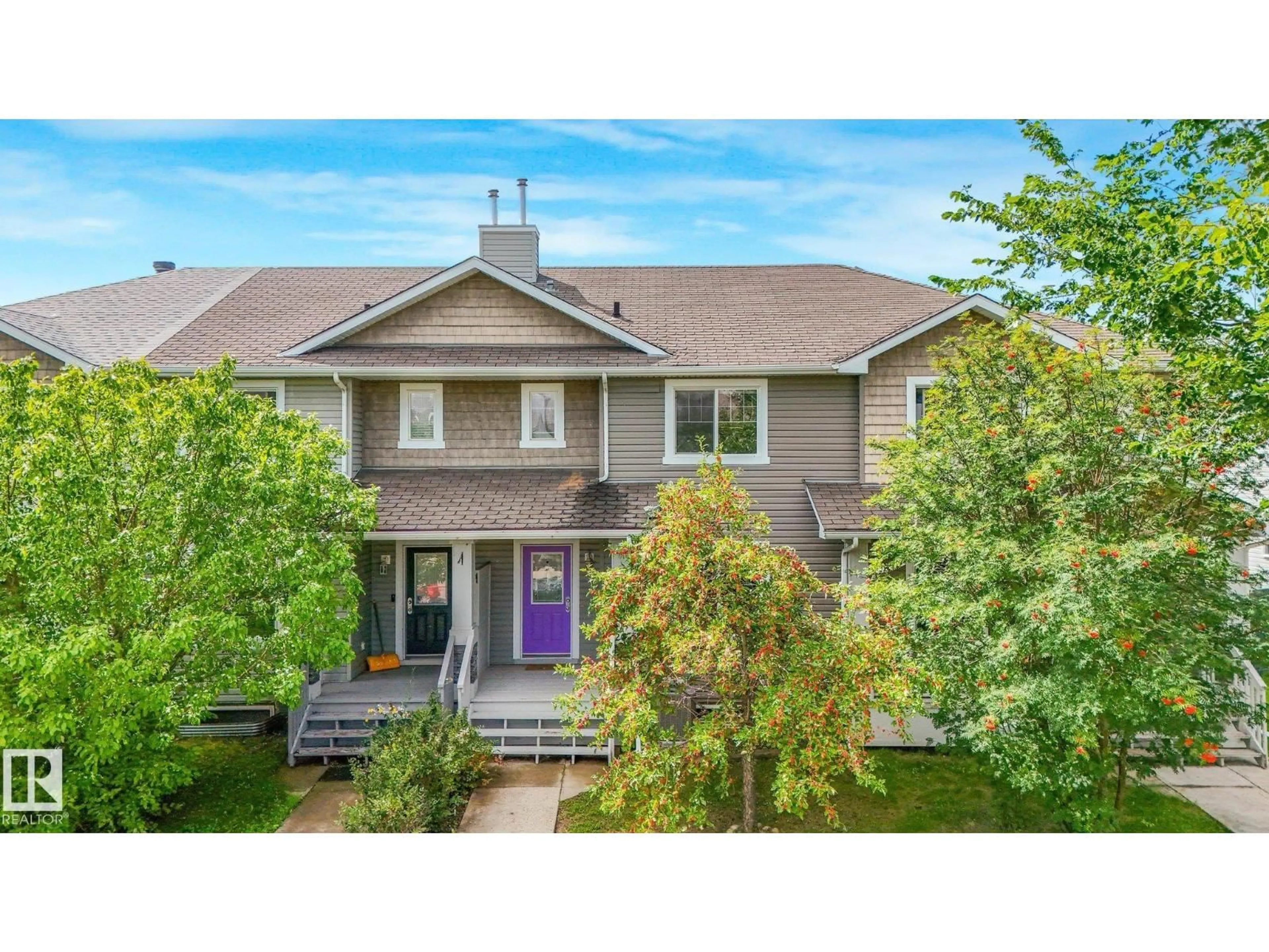 A pic from outside/outdoor area/front of a property/back of a property/a pic from drone, unknown for 26 ALLARD WY, Fort Saskatchewan Alberta T8L0C3