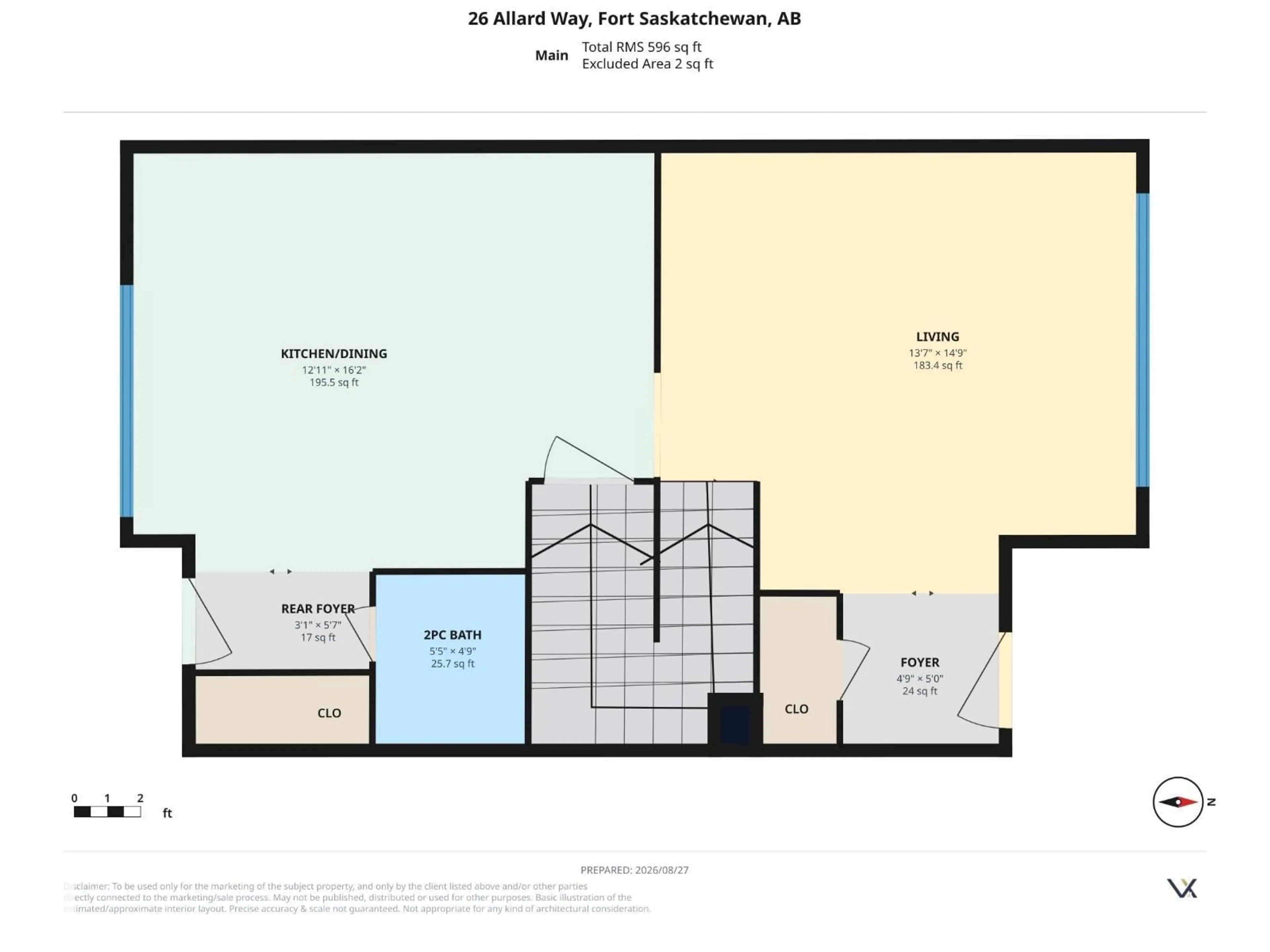 Floor plan for 26 ALLARD WY, Fort Saskatchewan Alberta T8L0C3