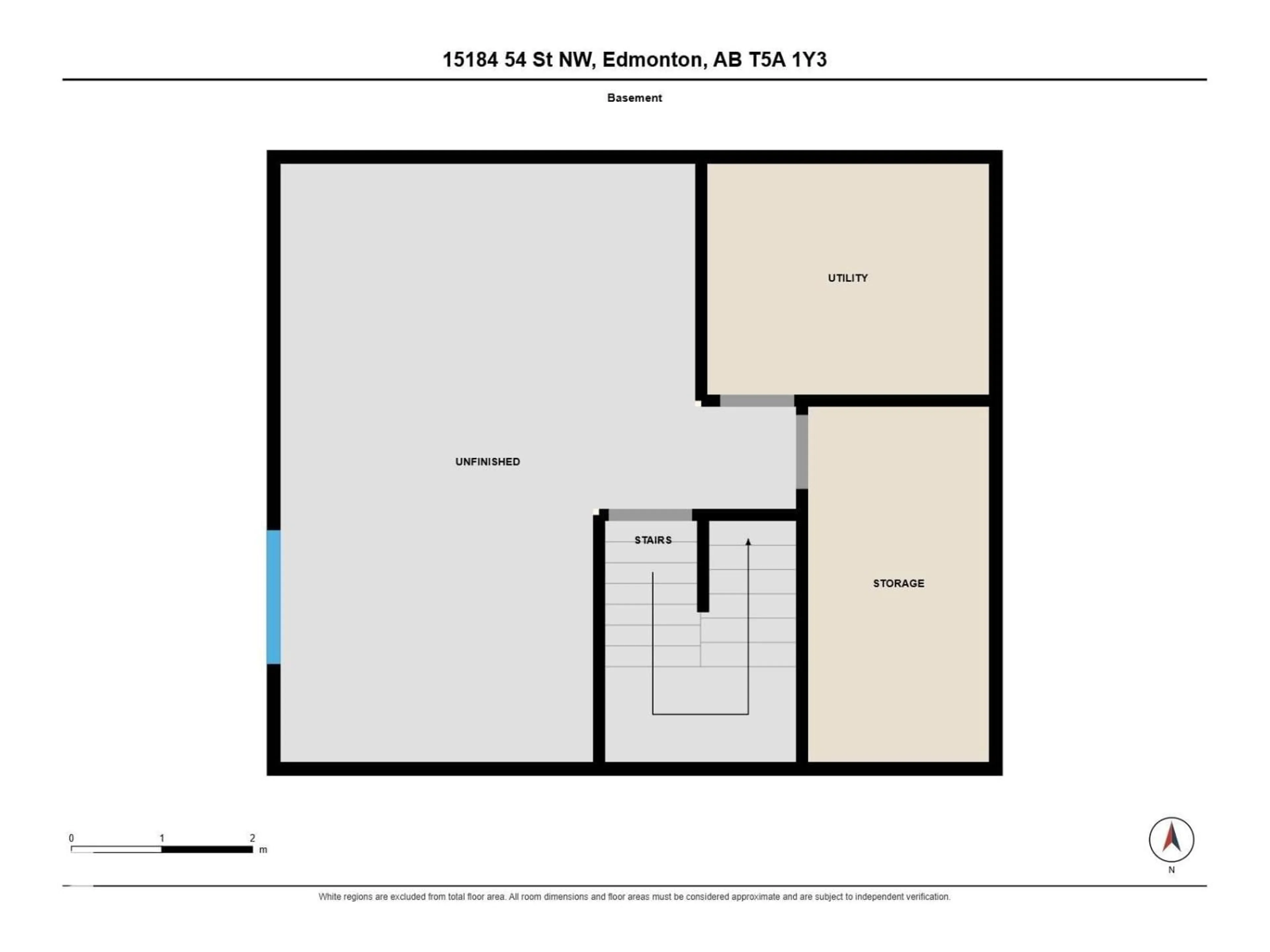 Floor plan for NW - 15184 25 ST, Edmonton Alberta T5Y3Z1