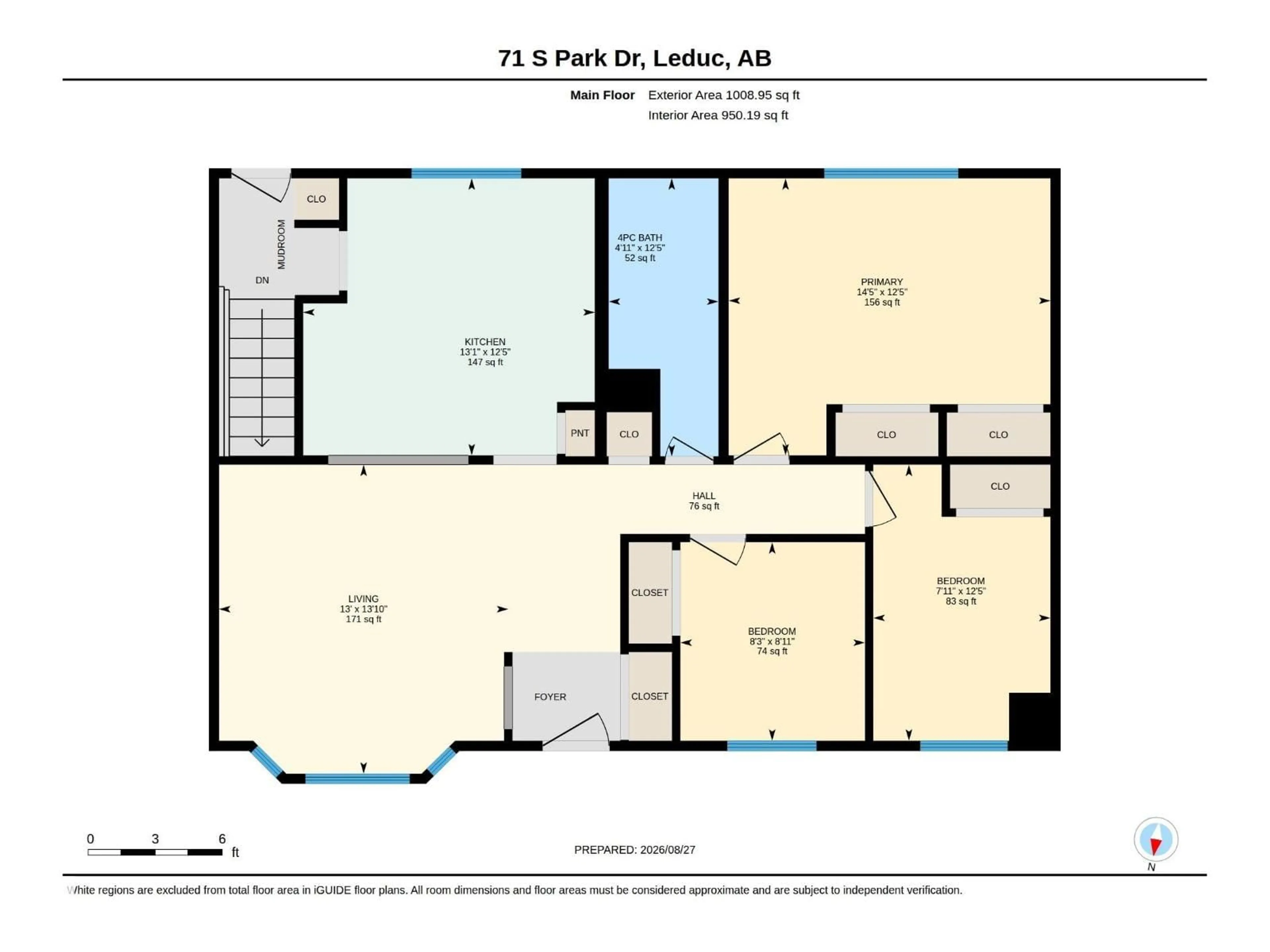 Floor plan for 71 SOUTH PARK DR, Leduc Alberta T9E4X5