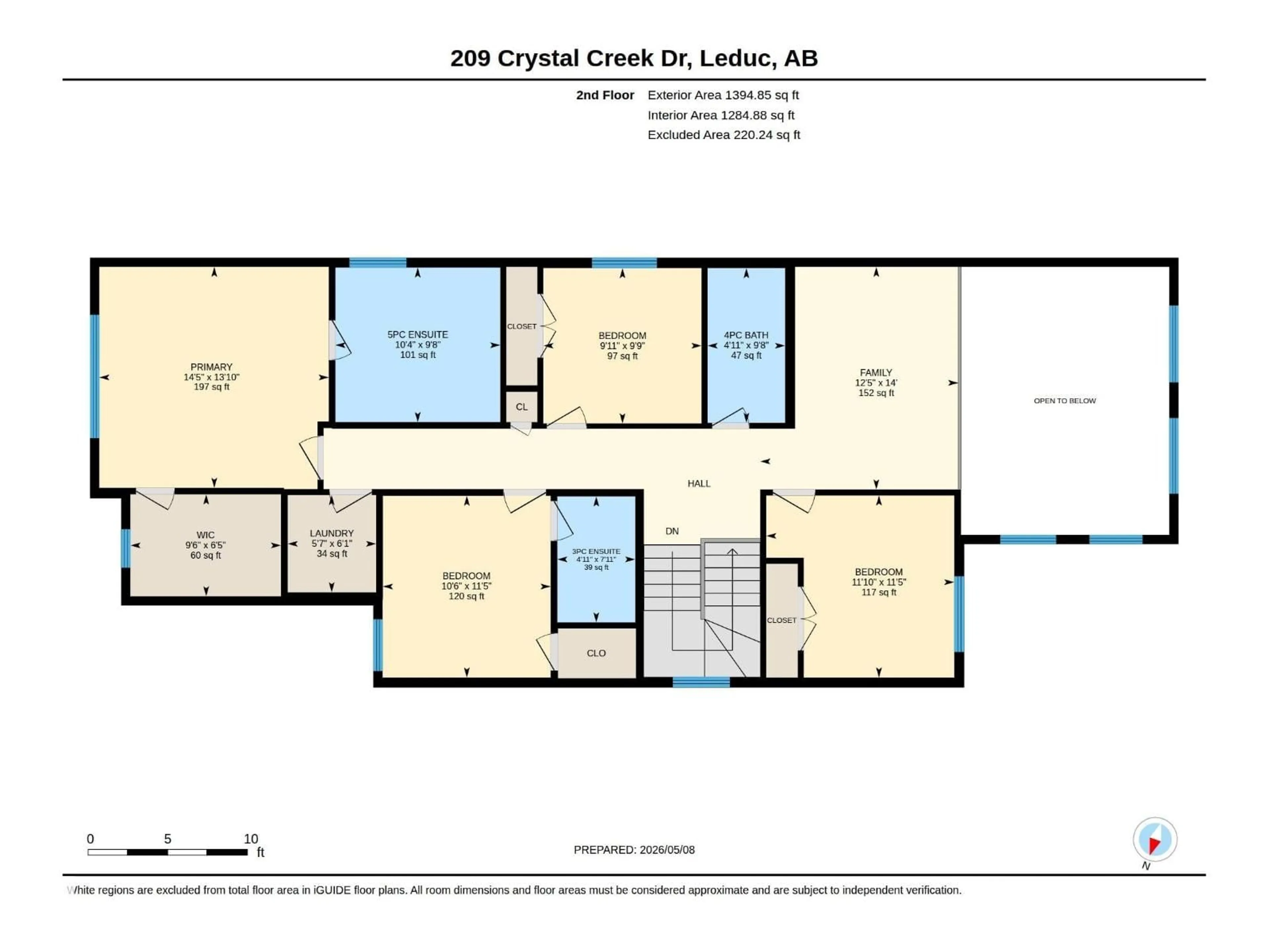 Floor plan for 209 CRYSTAL CREEK DRIVE, Leduc Alberta T9E0X6