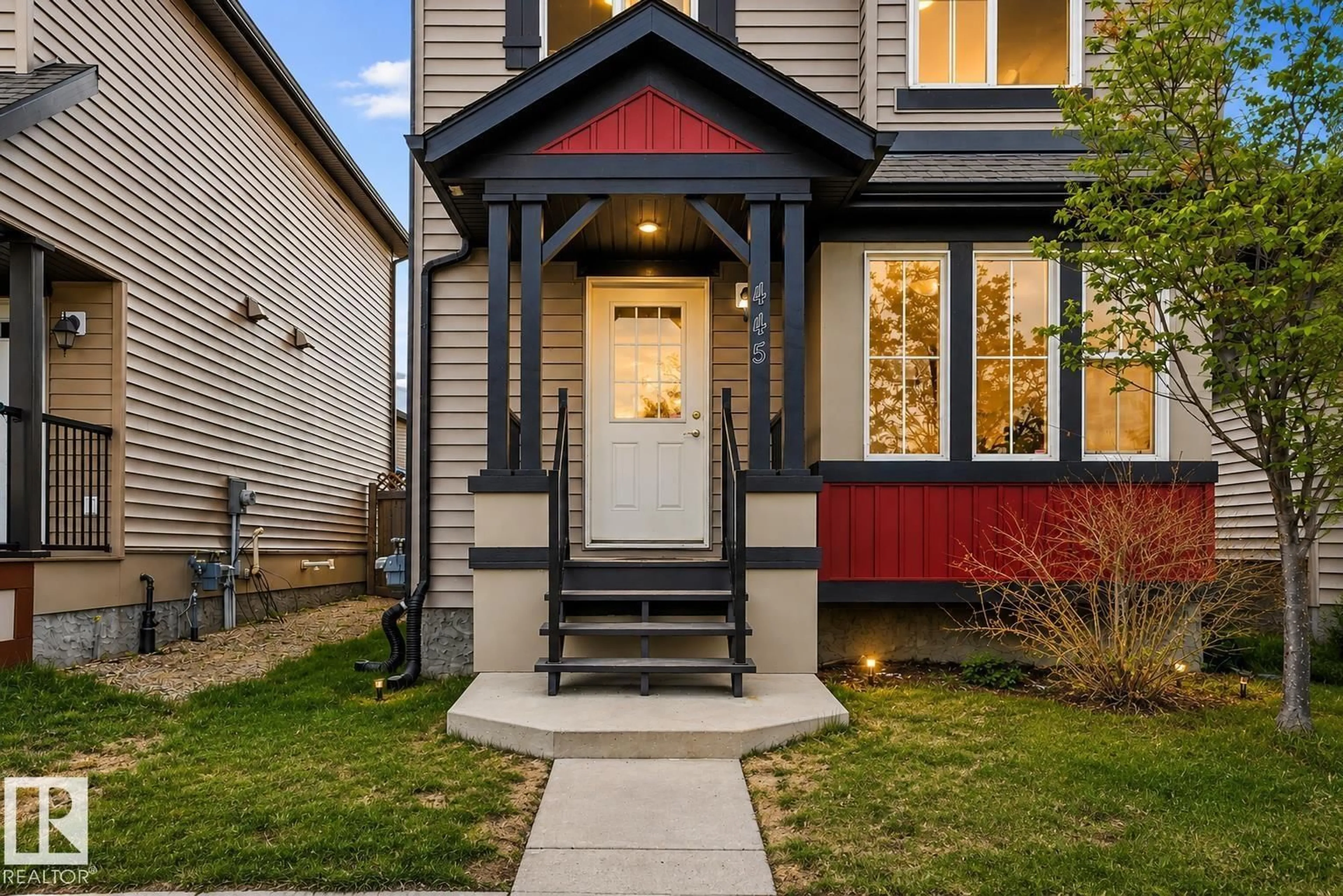 Home with vinyl exterior material, street for 445 WATT BV, Edmonton Alberta T6X1P9
