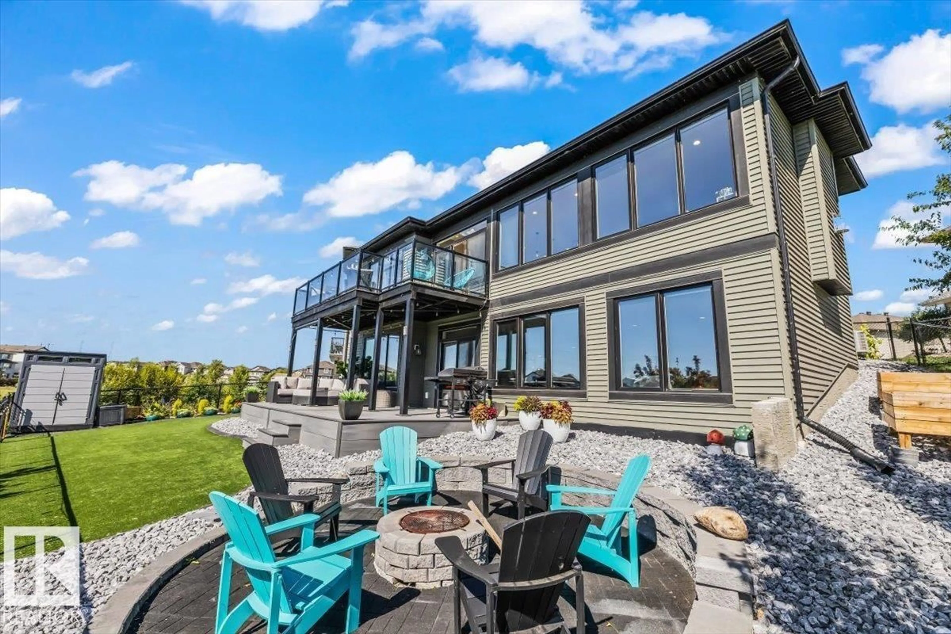 Patio, water/lake/river/ocean view for NW - 1604 25 ST, Edmonton Alberta T6T2H5