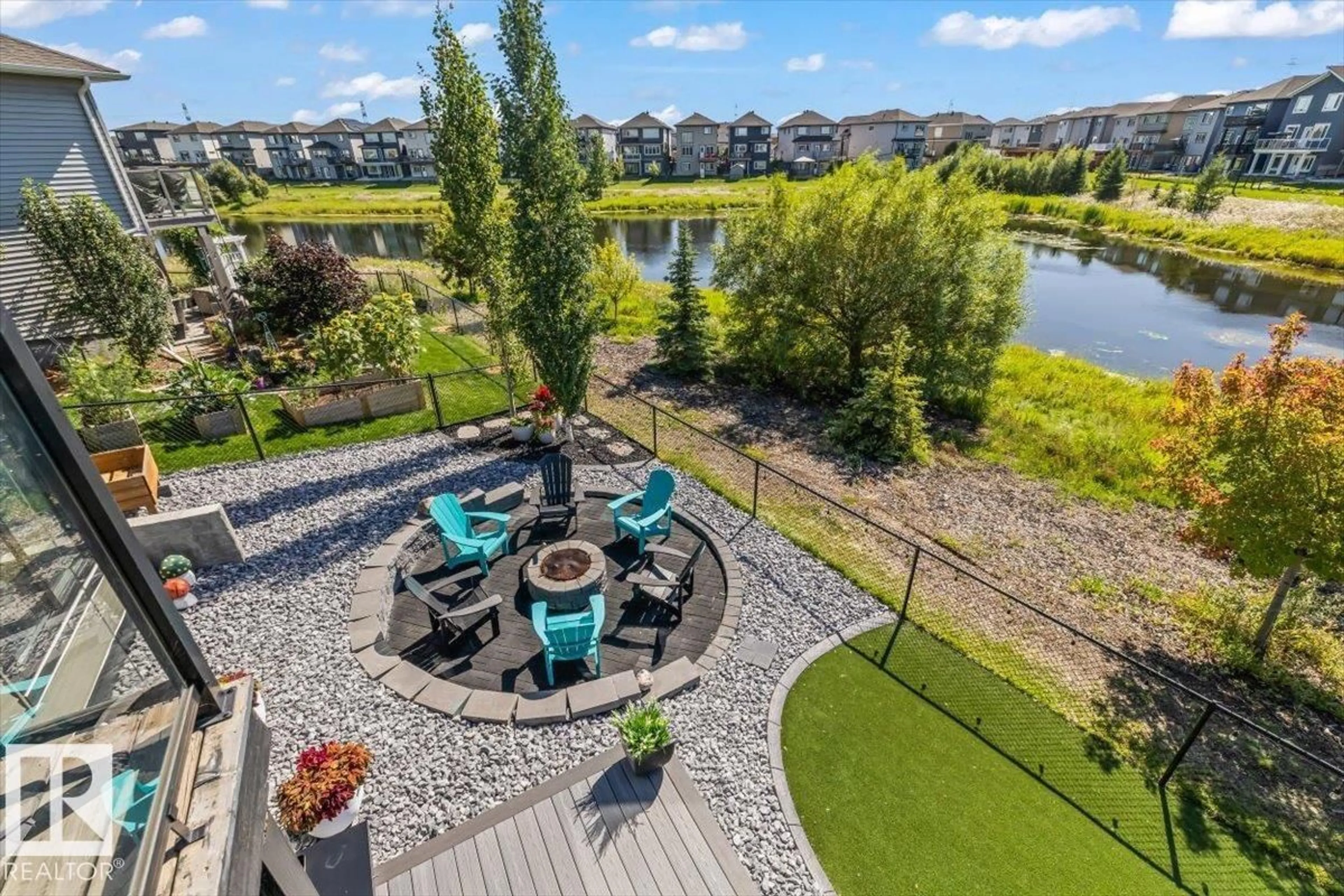 Patio, water/lake/river/ocean view for NW - 1604 25 ST, Edmonton Alberta T6T2H5