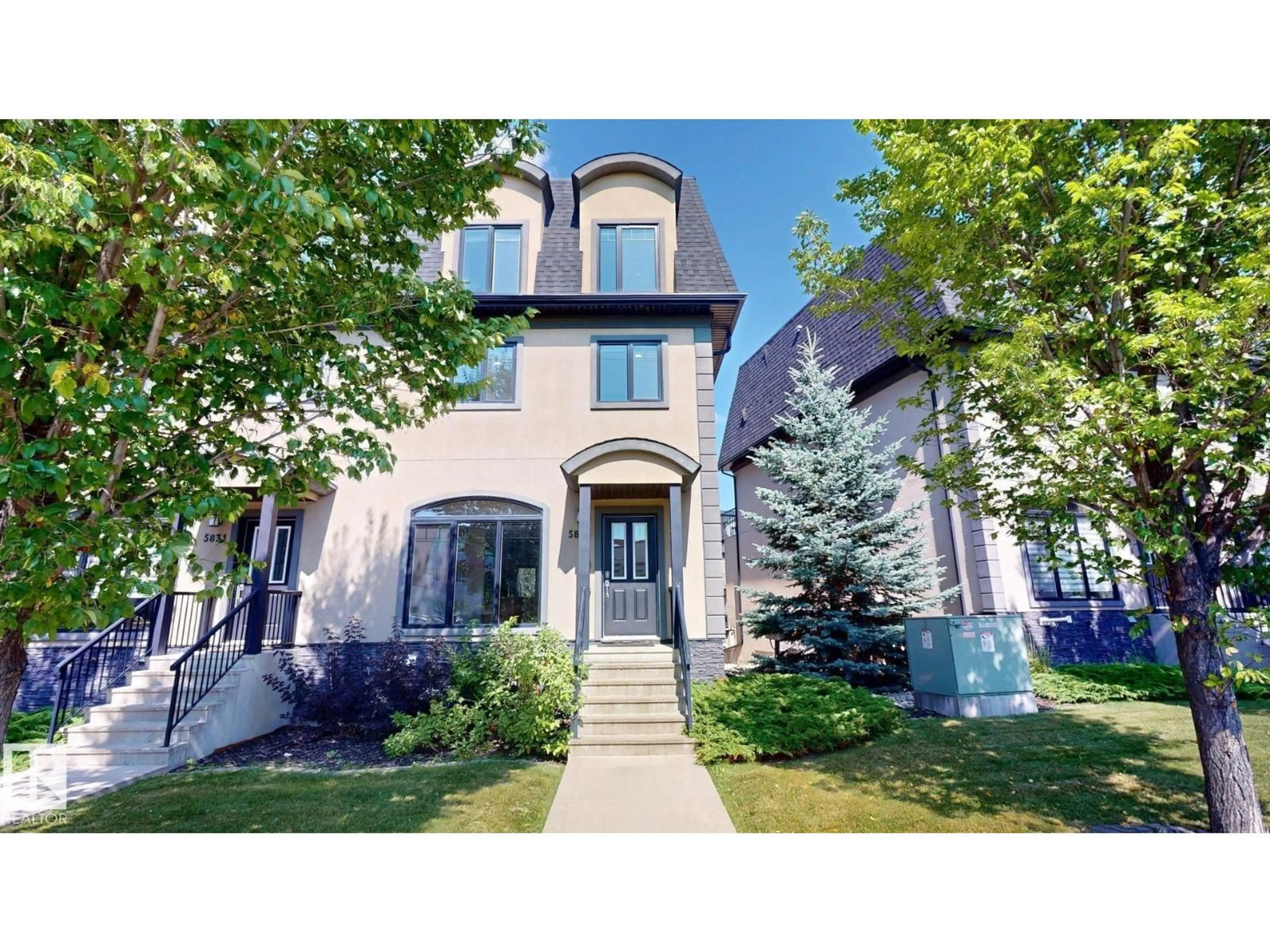Home with brick exterior material, street for 5833 MULLEN PL, Edmonton Alberta T6R0T5