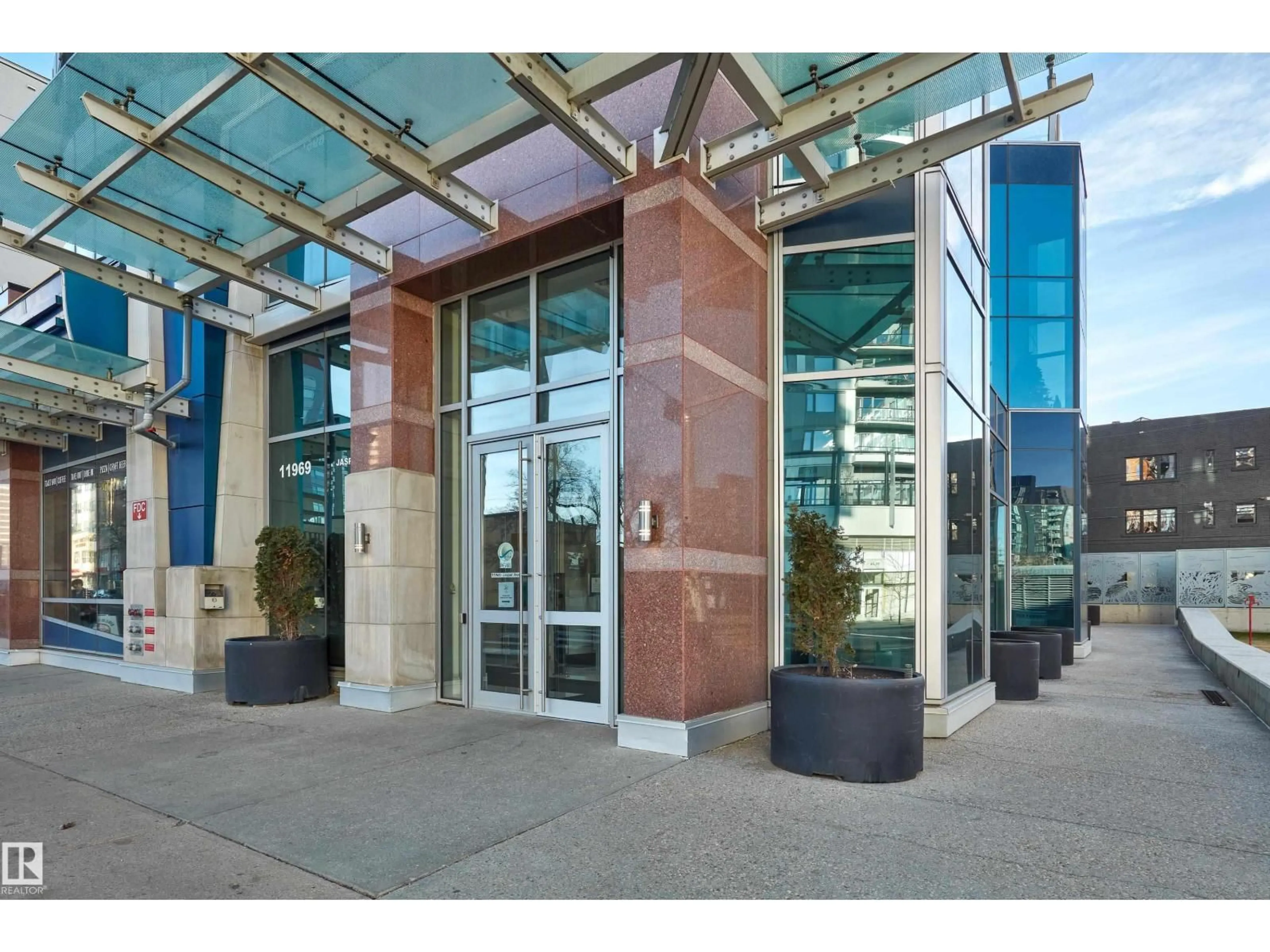 Indoor foyer for 502 - 11969 JASPER AV, Edmonton Alberta T5K0P1