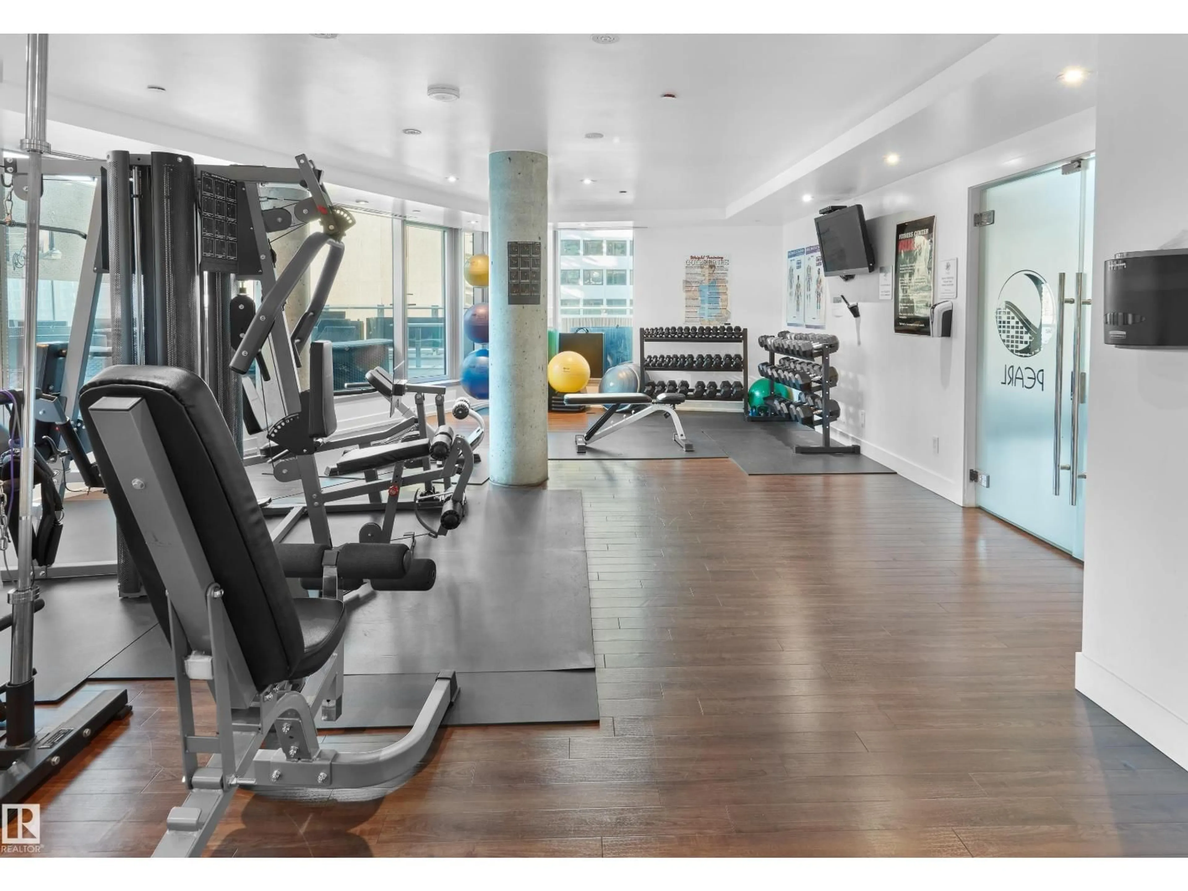 Gym or fitness room for 502 - 11969 JASPER AV, Edmonton Alberta T5K0P1