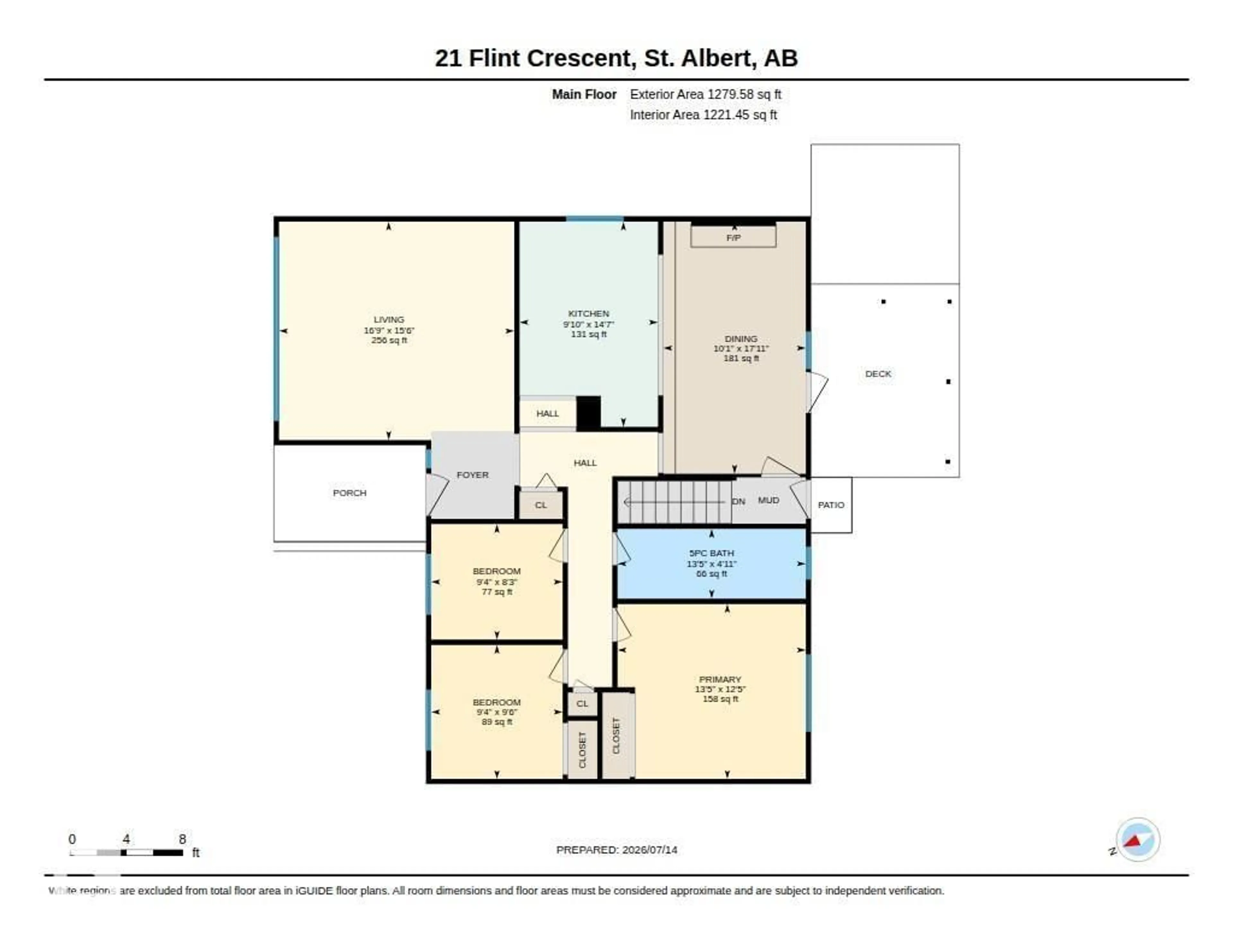 Floor plan for 21 FLINT CR, St. Albert Alberta T8N1Y7