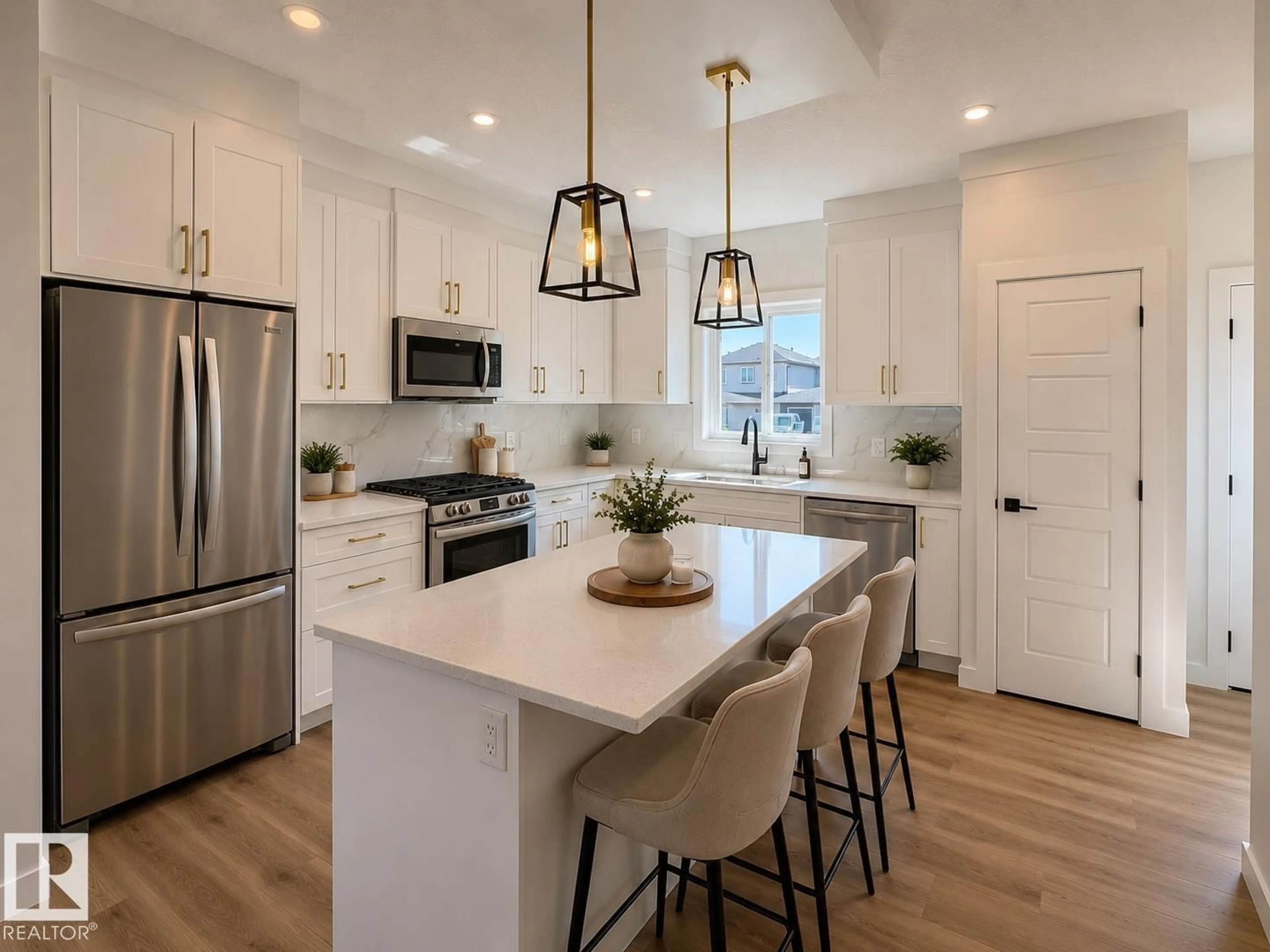 Open concept kitchen, unknown for 9819 107A AV, Morinville Alberta T2R2R8