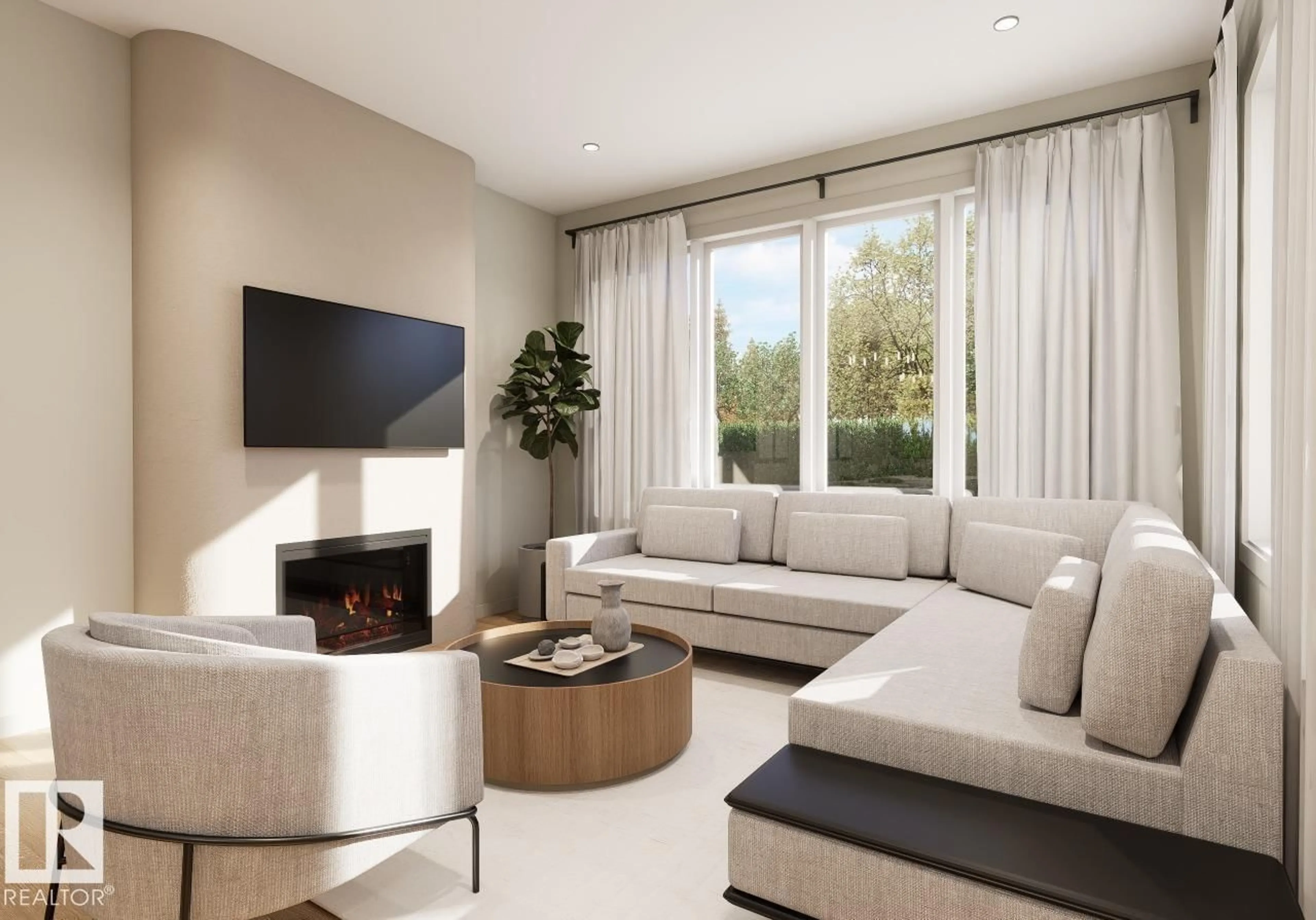 Living room with furniture, unknown for 33 DEVONSHIRE DR, Sherwood Park Alberta T8B0G5