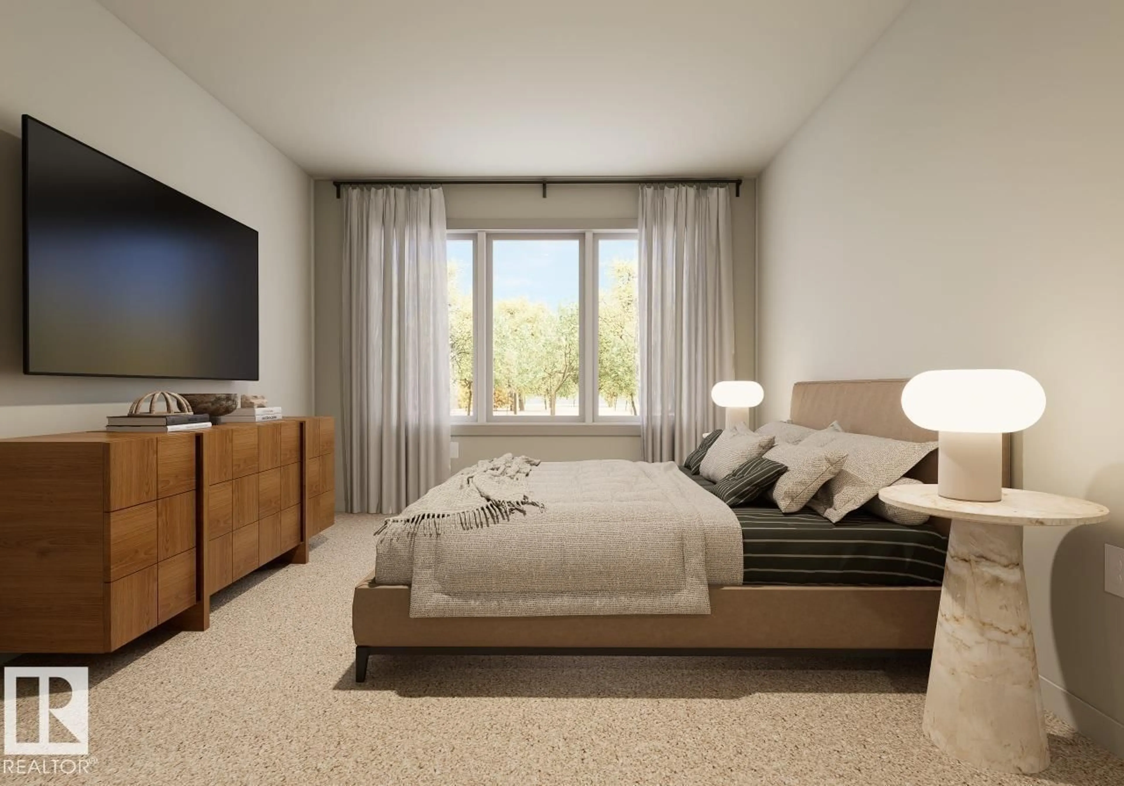 Bedroom with bed, unknown for 33 DEVONSHIRE DR, Sherwood Park Alberta T8B0G5