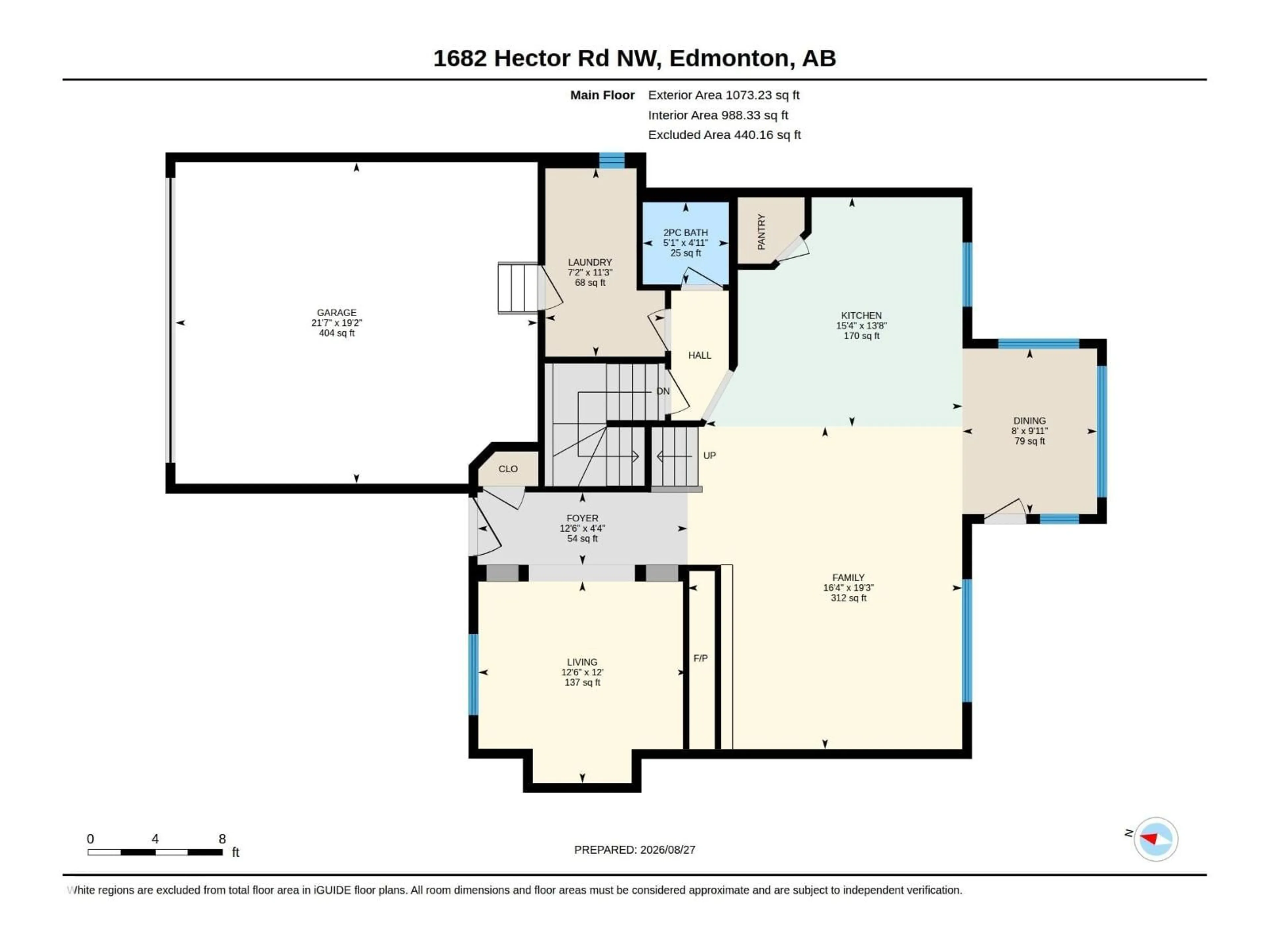 Floor plan for 1682 HECTOR RD, Edmonton Alberta T6R3B8