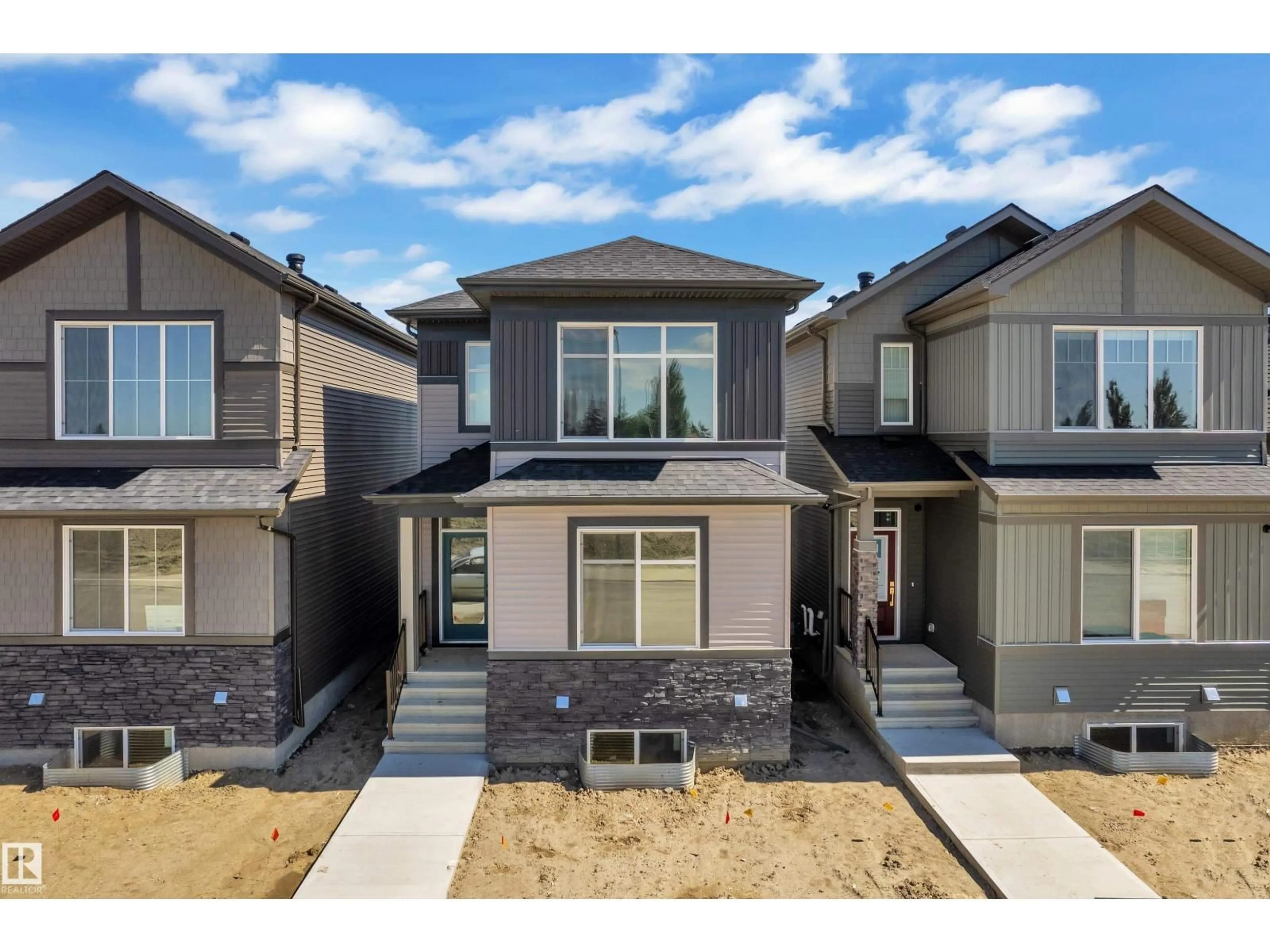 Home with vinyl exterior material, street for 213 FALCON CRESCENT, Leduc Alberta T9E1V2