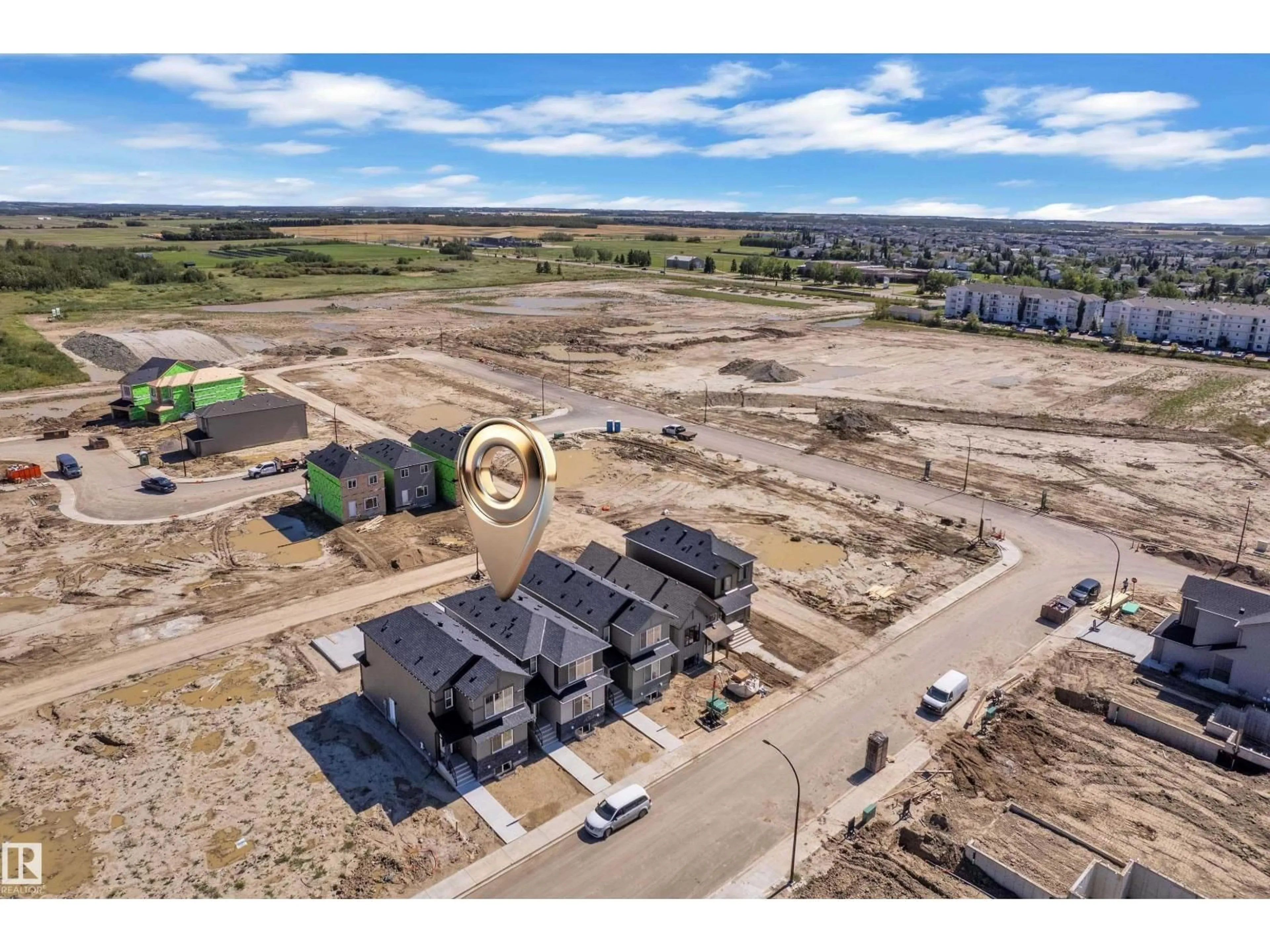 A pic from outside/outdoor area/front of a property/back of a property/a pic from drone, unknown for 213 FALCON CRESCENT, Leduc Alberta T9E1V2