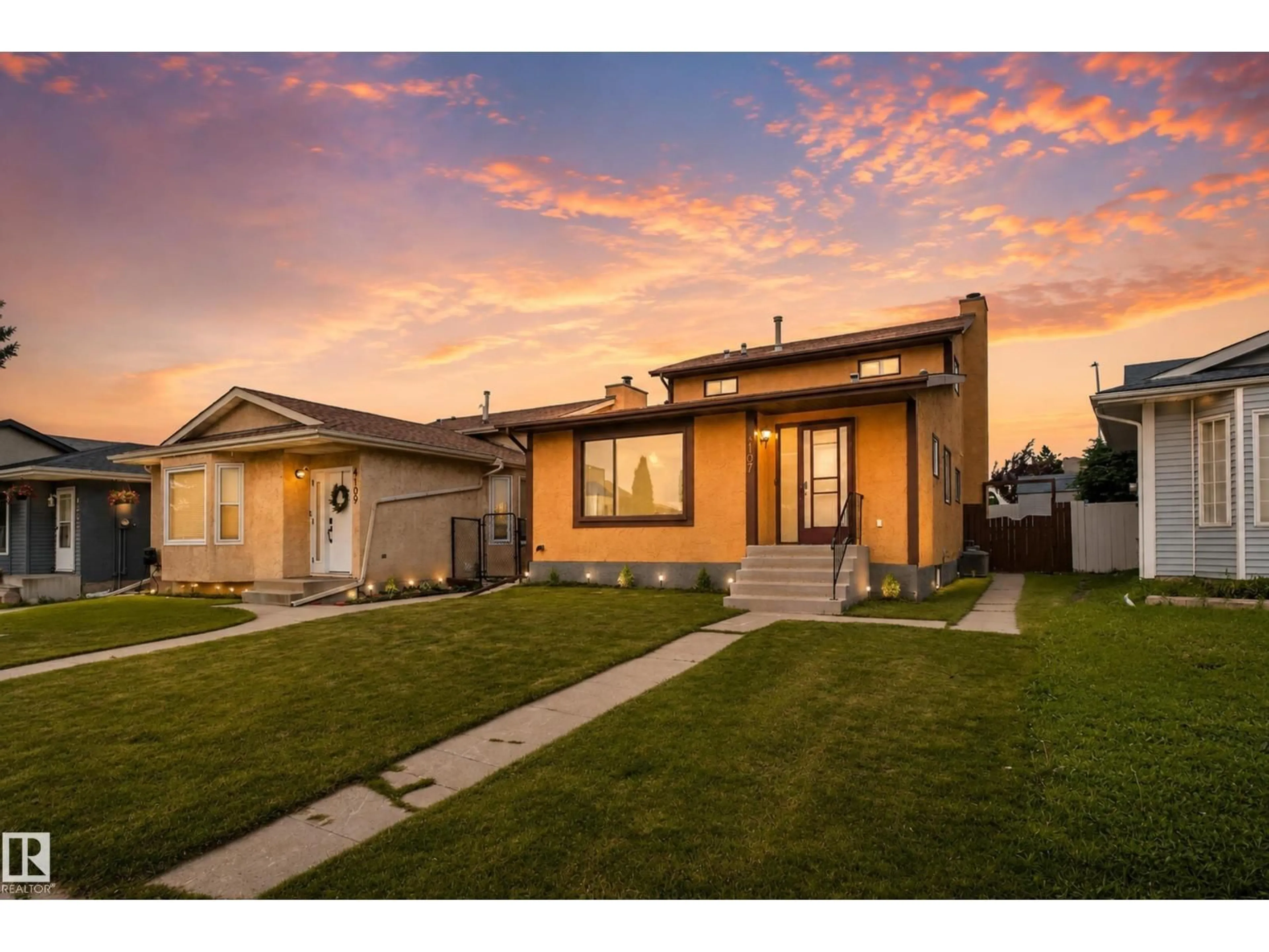 Home with brick exterior material, street for 4107 35 ST, Edmonton Alberta T6L5V5
