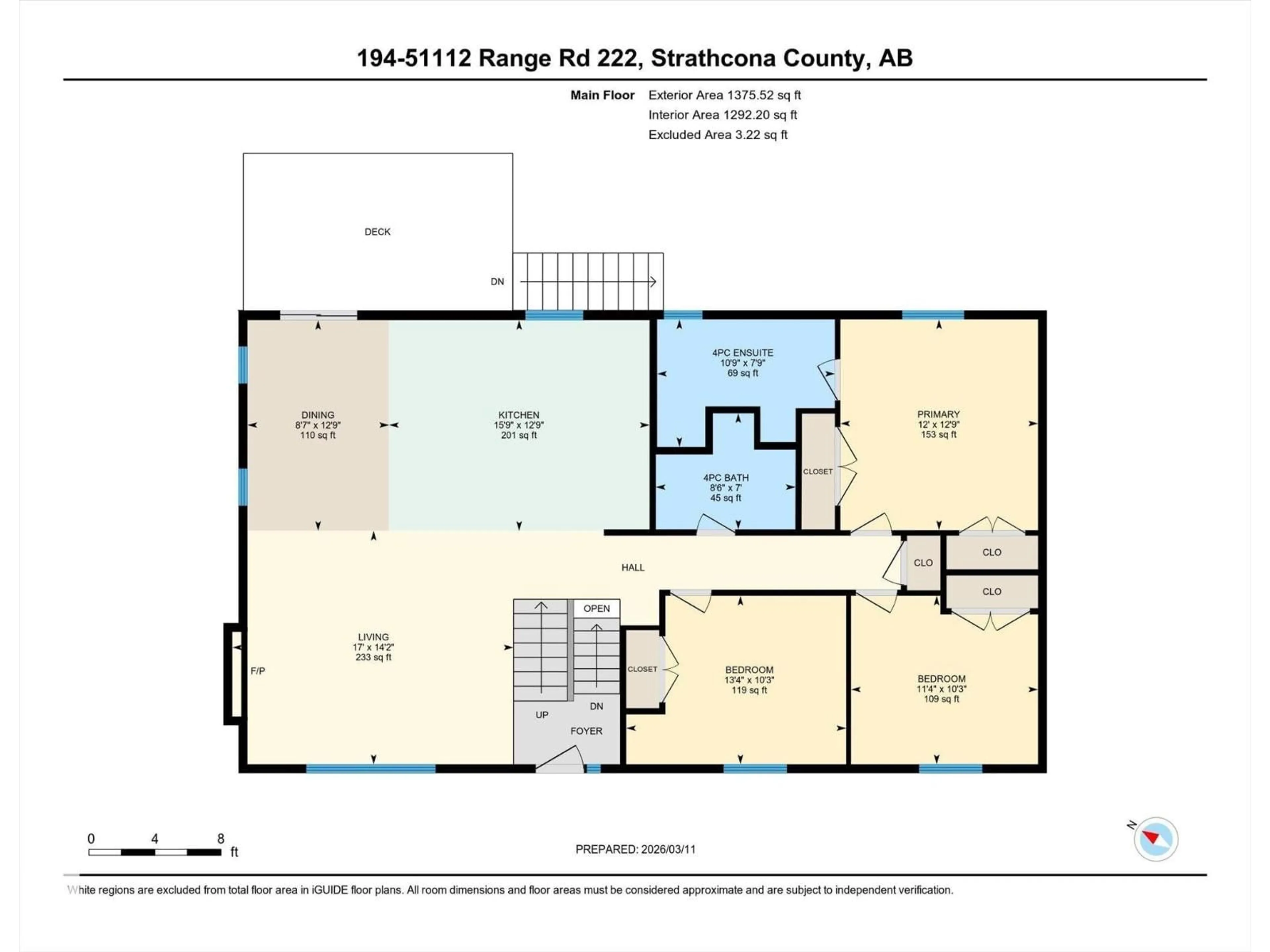 Floor plan for 194 - 51112 RGE ROAD 222, Rural Strathcona County Alberta T8C1G9