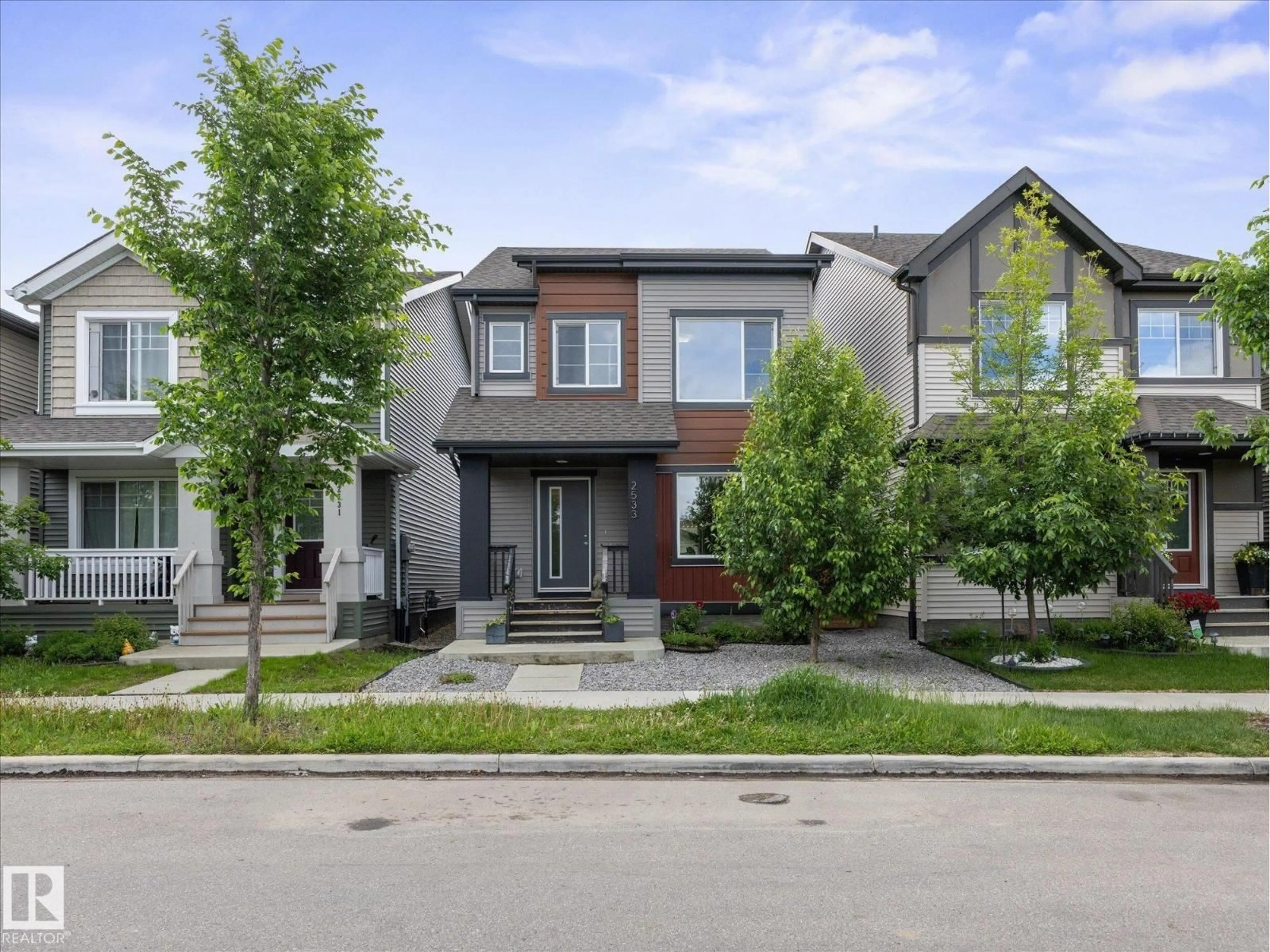Home with brick exterior material, street for 2533 PRICE WY, Edmonton Alberta T6W3V9