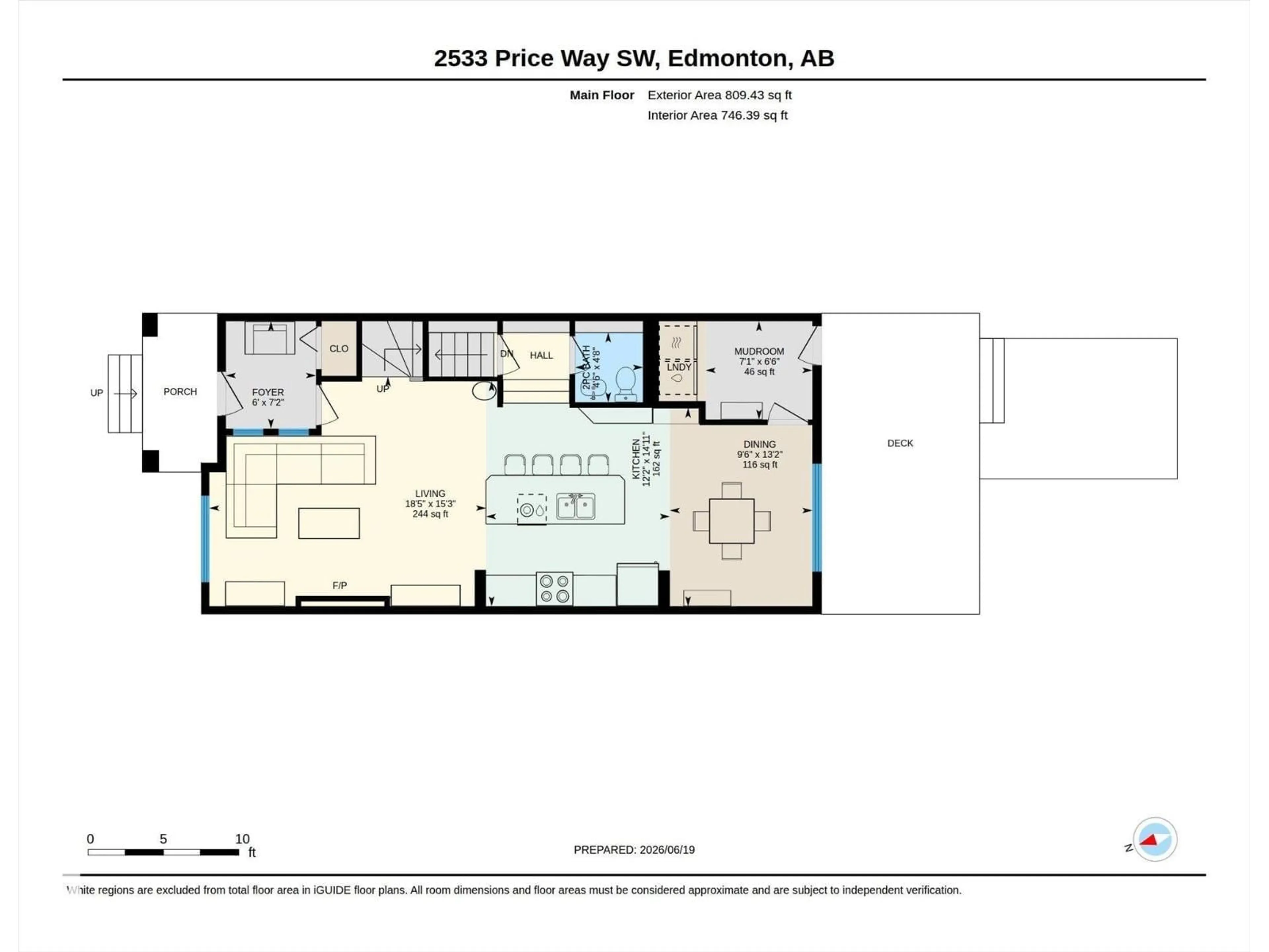 Floor plan for 2533 PRICE WY, Edmonton Alberta T6W3V9