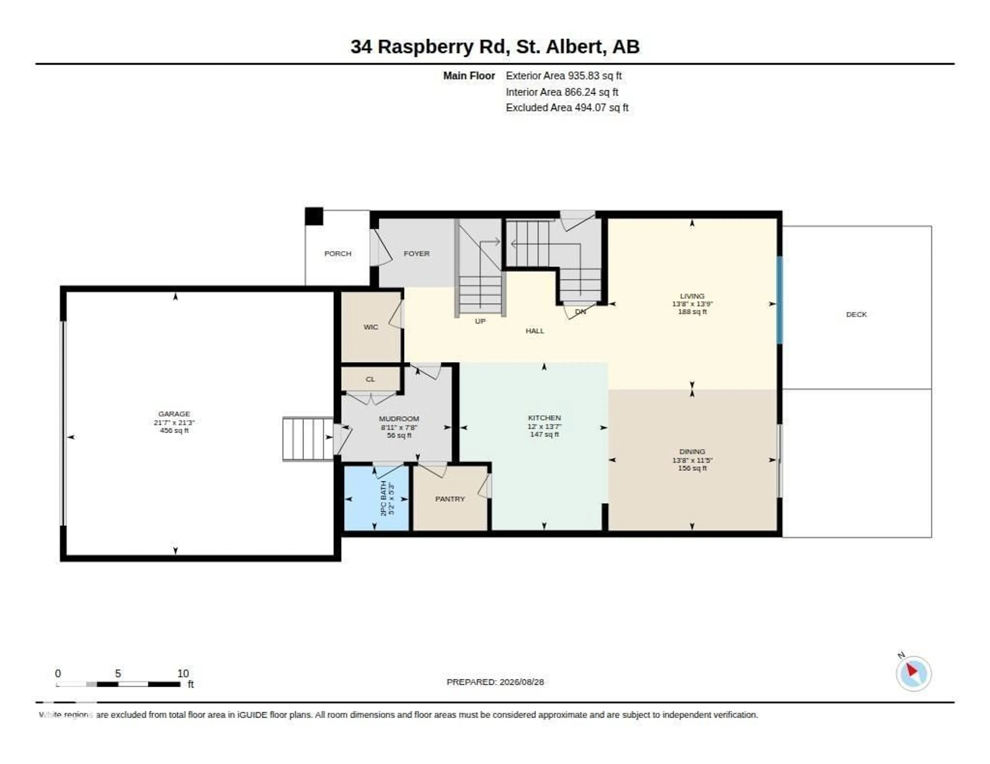 Floor plan for 34 RASPBERRY RD, St. Albert Alberta T8N8A3