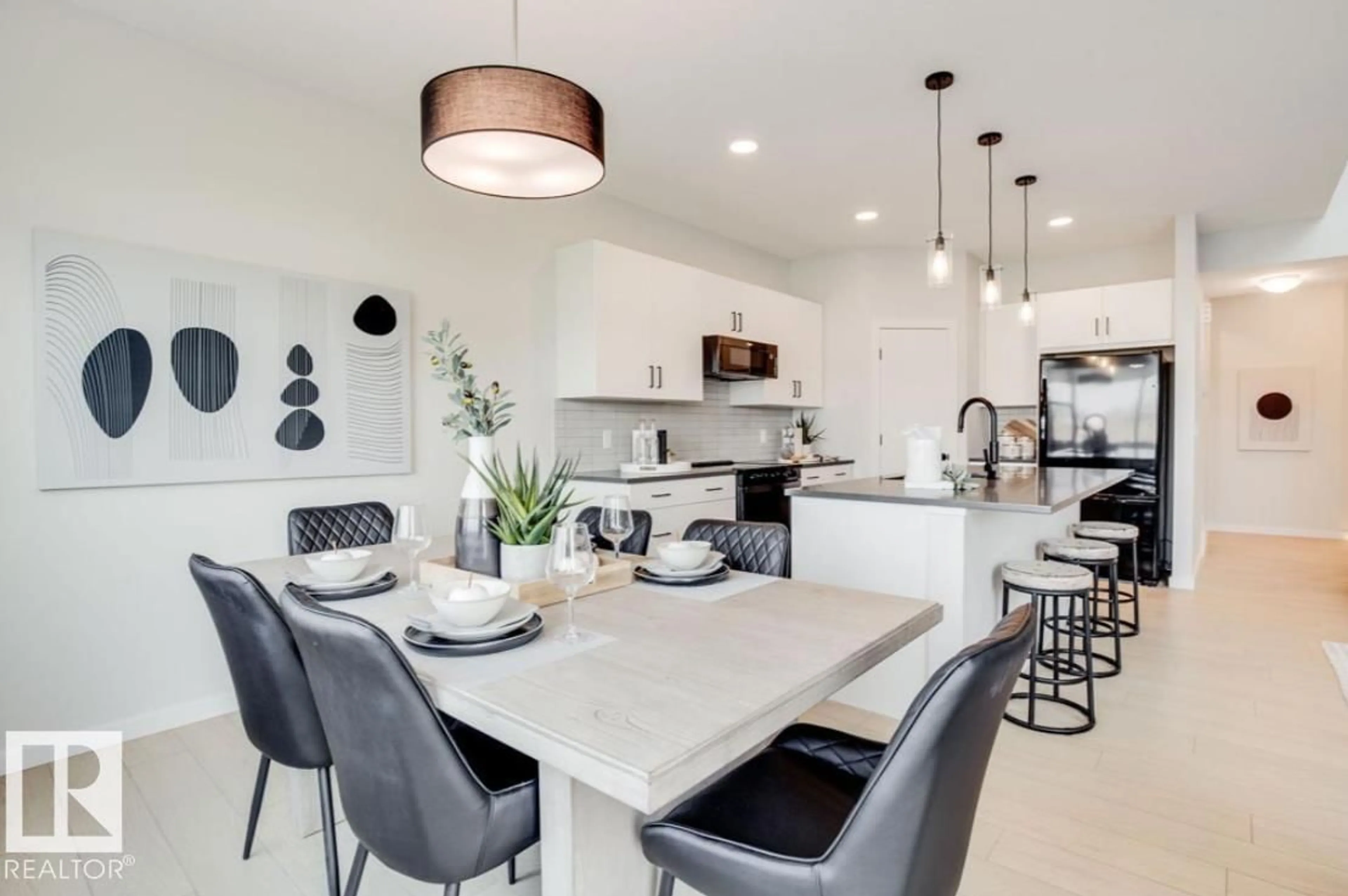 Open concept kitchen, ceramic/tile floor for 5511 69 STREET, Beaumont Alberta T4X2Z7