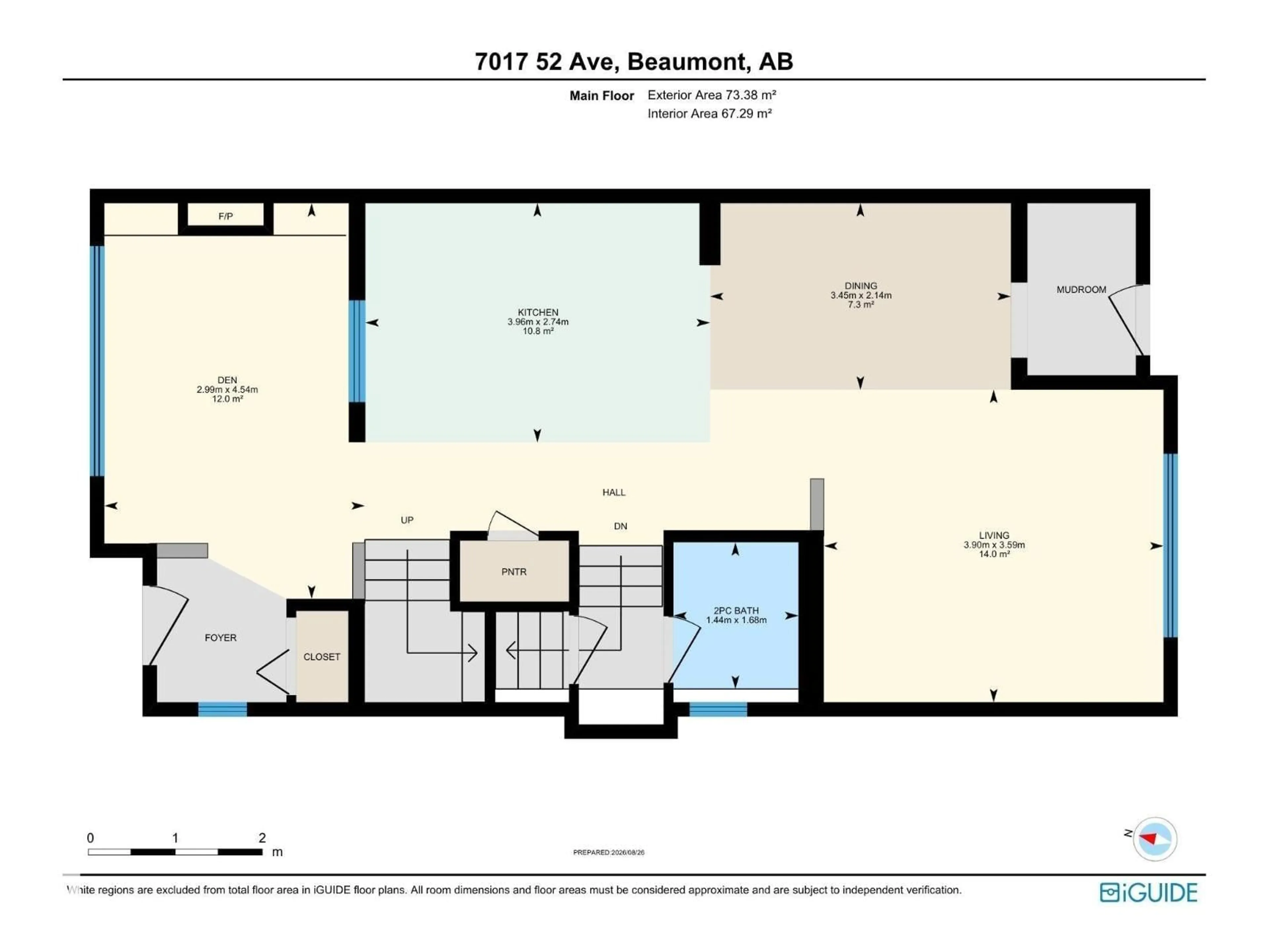 Floor plan for 7017 52 AV, Beaumont Alberta T4X2Z8