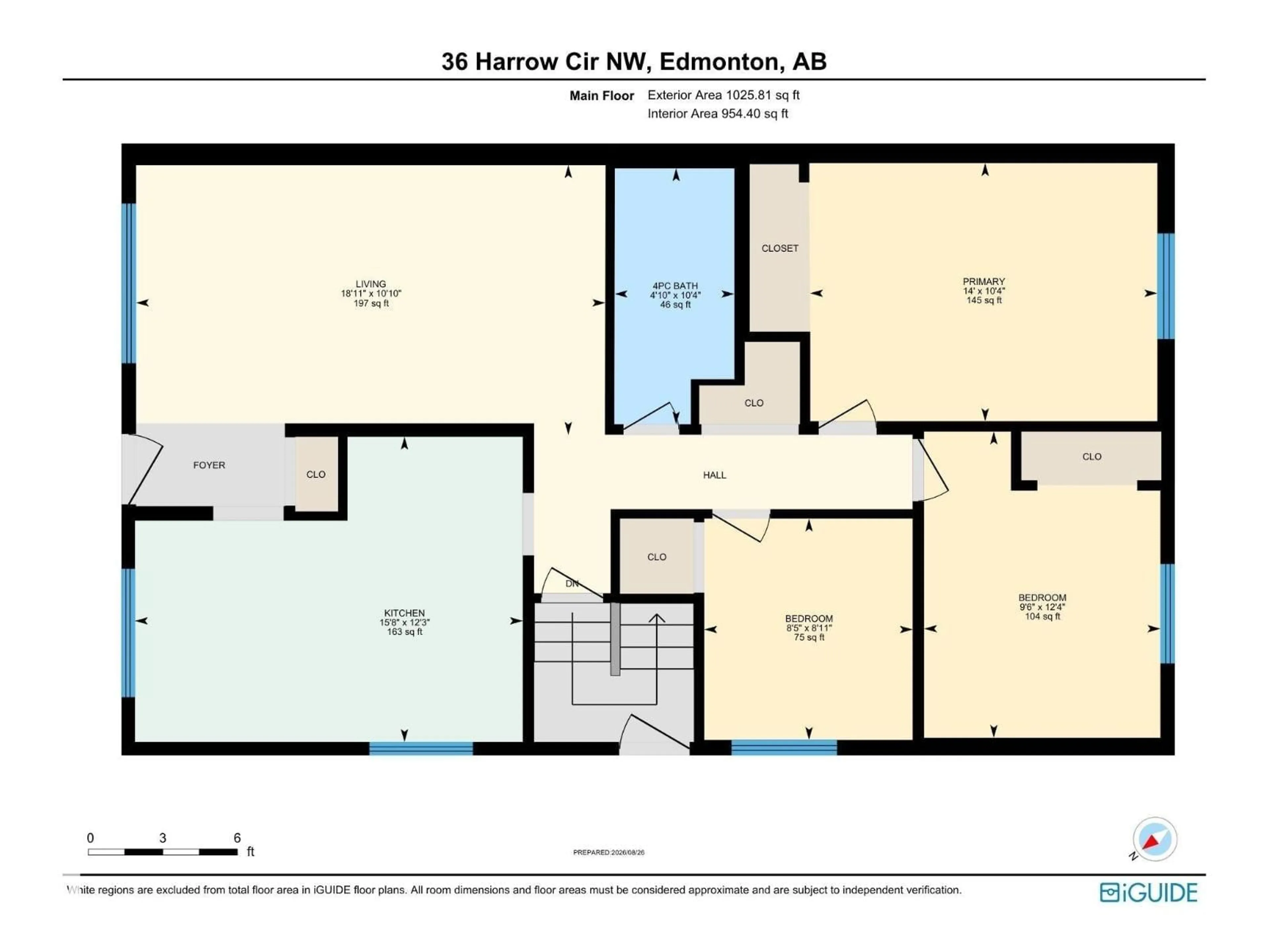 Floor plan for 36 HARROW CIRCLE CI, Edmonton Alberta T5A2S5