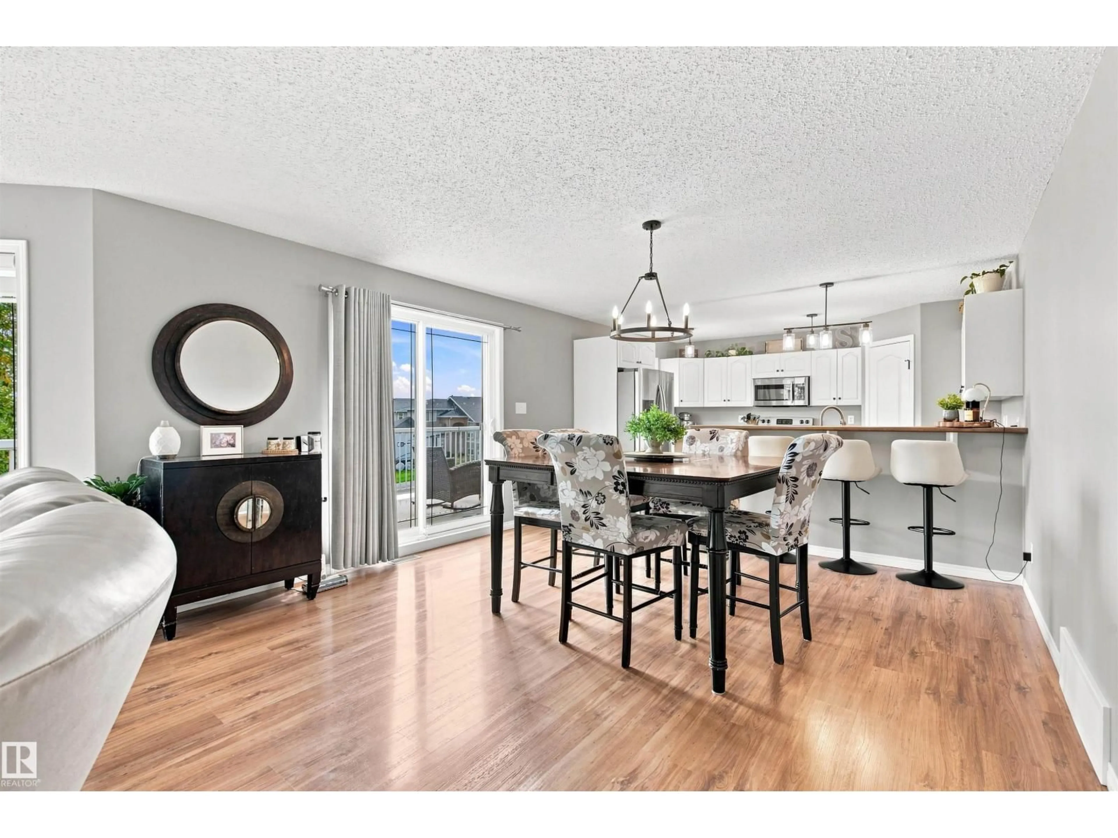Open concept kitchen, wood/laminate floor for 4722 63 AV, Cold Lake Alberta T9M2B6