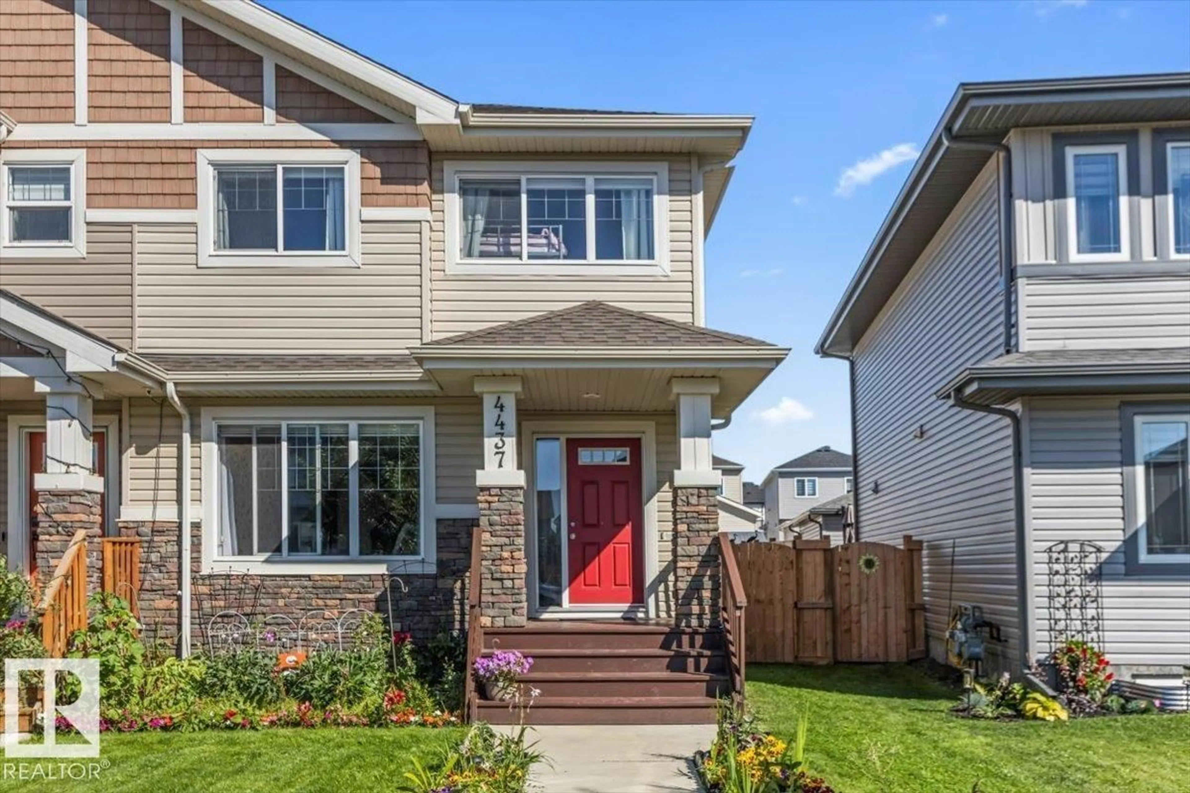Home with vinyl exterior material, street for 4437 38 ST, Beaumont Alberta T4X2X1