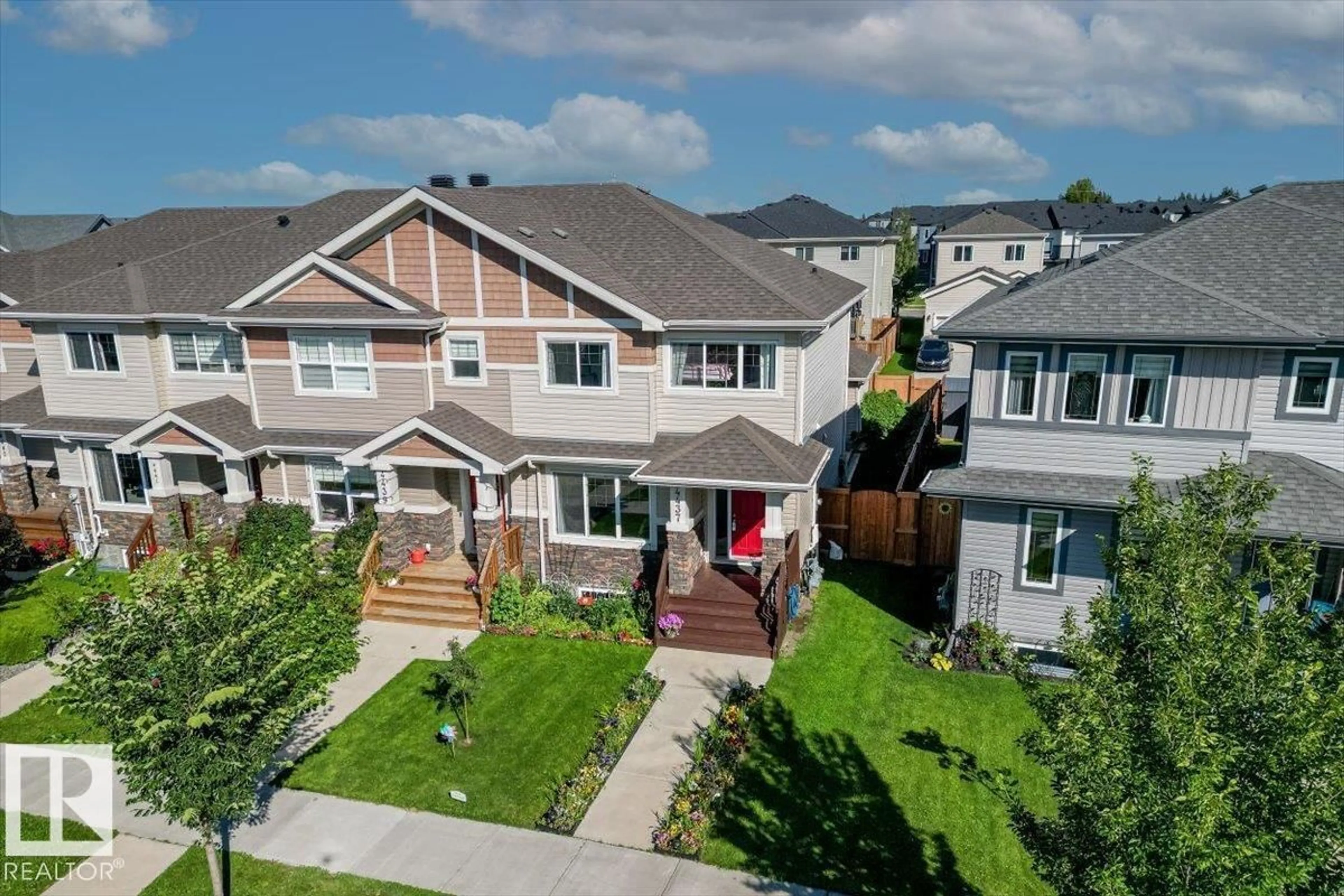 A pic from outside/outdoor area/front of a property/back of a property/a pic from drone, street for 4437 38 ST, Beaumont Alberta T4X2X1