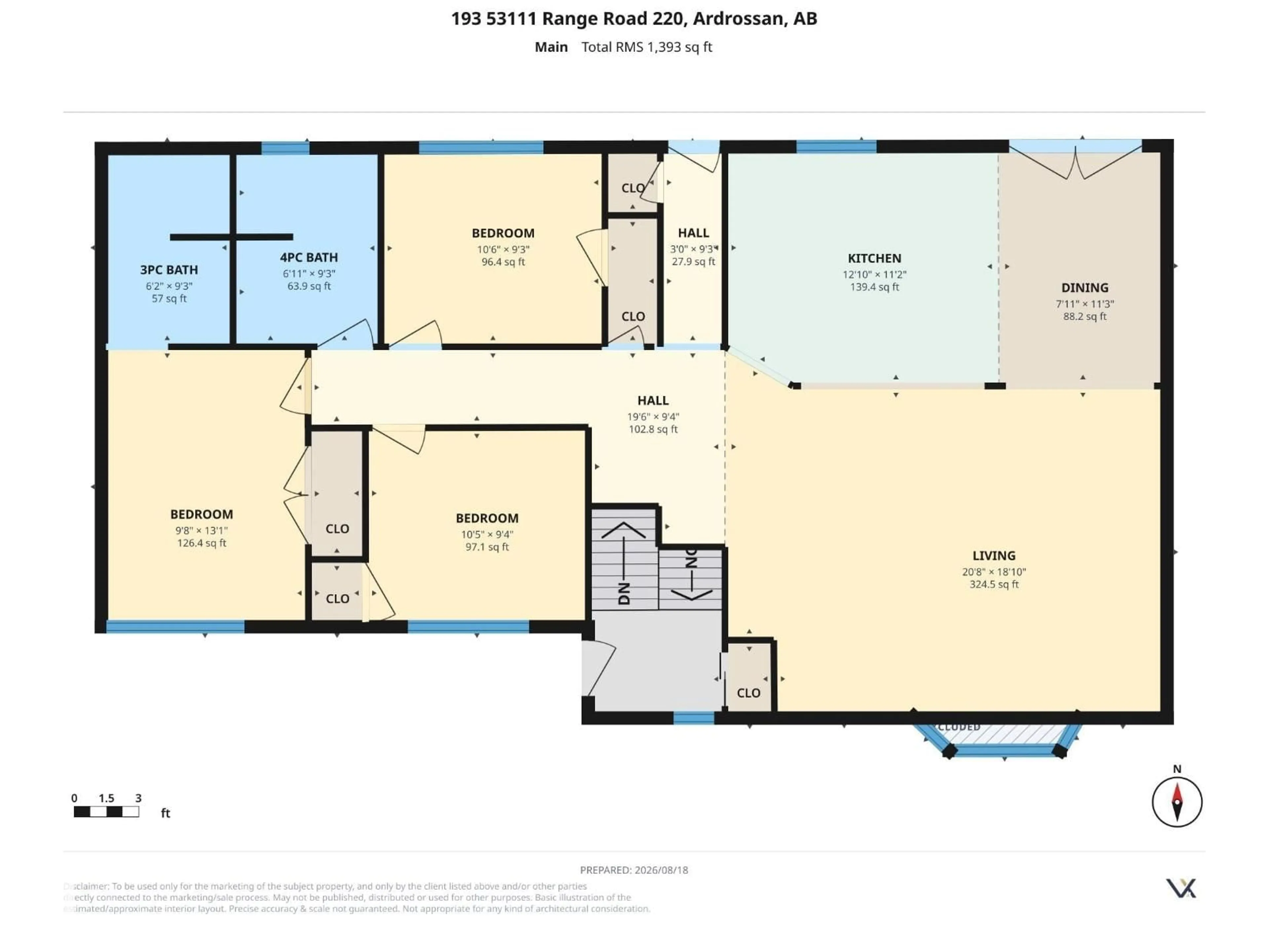 Floor plan for 193 53111 RGE ROAD 220, Rural Strathcona County Alberta T8E2C6