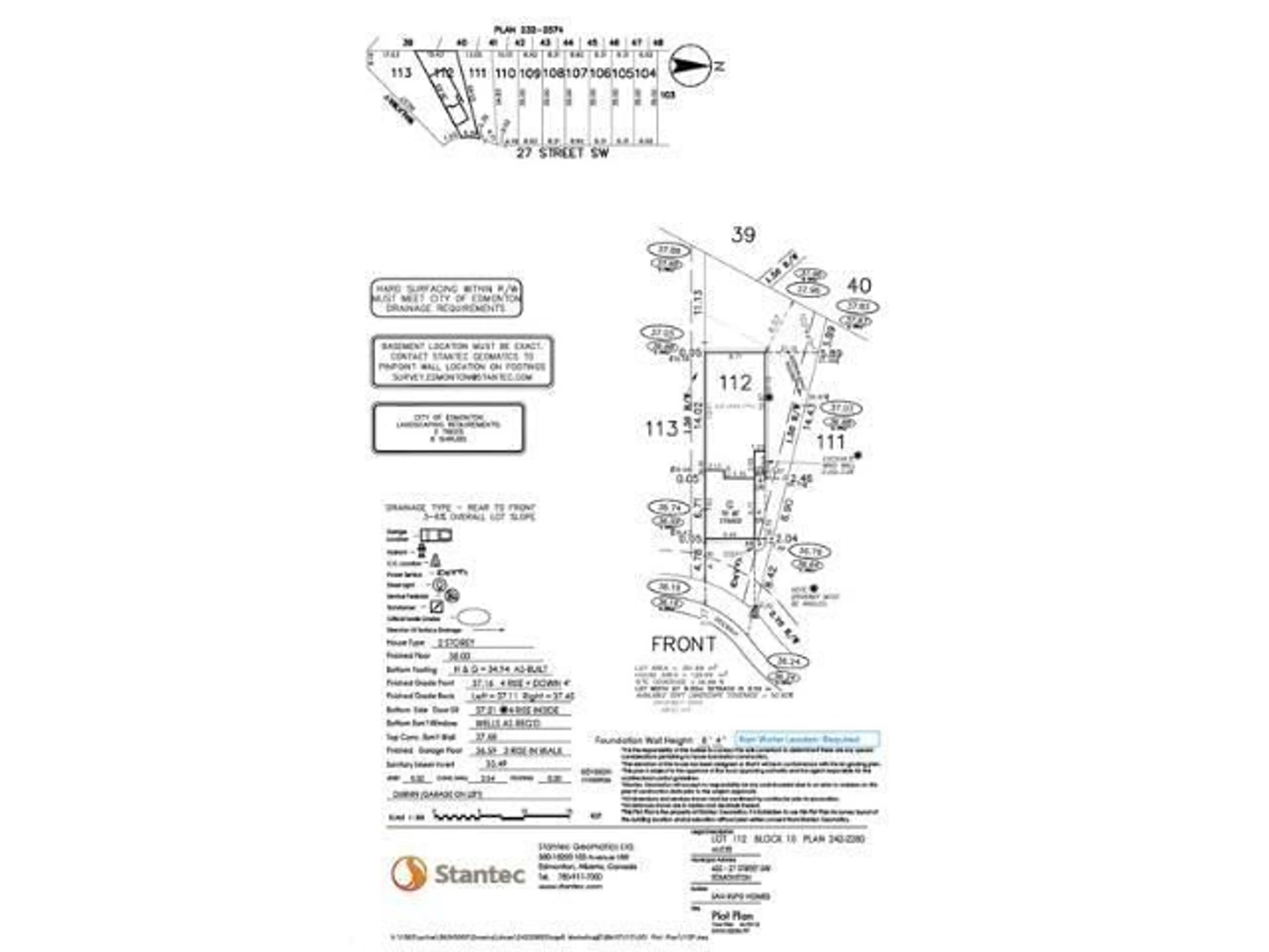Floor plan for SW - 432 27 ST, Edmonton Alberta T6X3H9