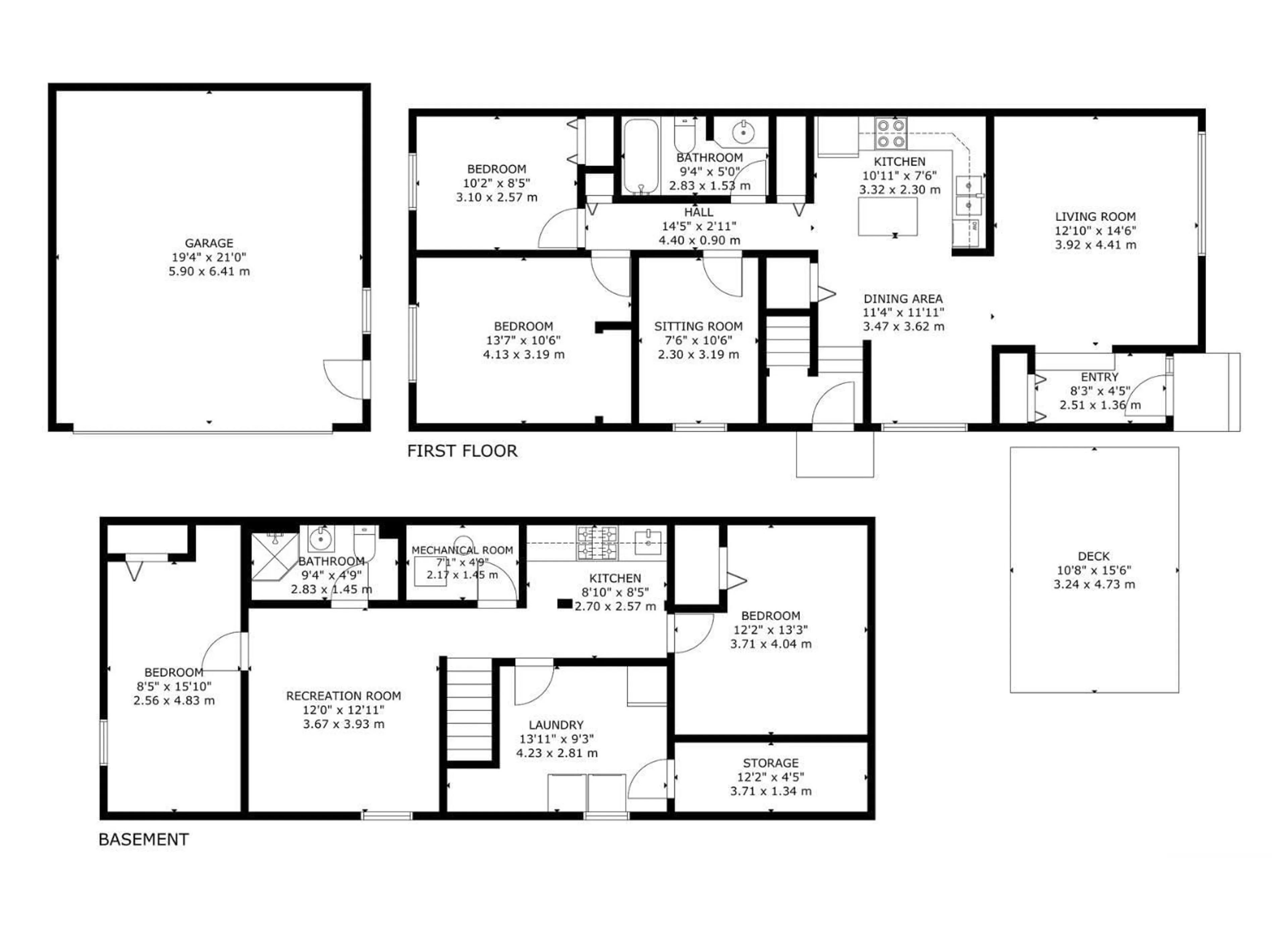 Floor plan for 10107 171A AV, Edmonton Alberta T5X4L3