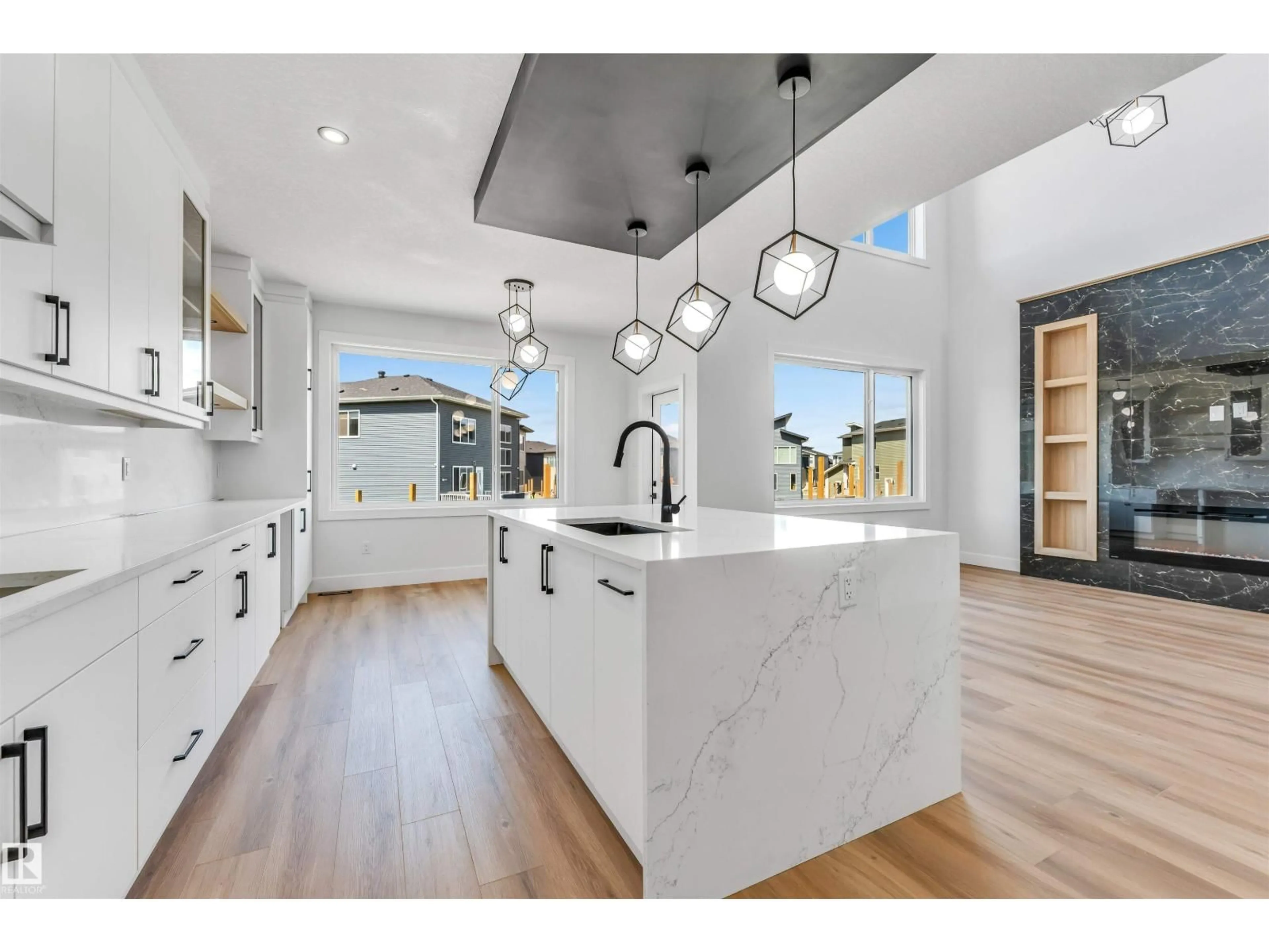 Open concept kitchen, ceramic/tile floor for 6250 19 ST, Rural Leduc County Alberta T4X3C8