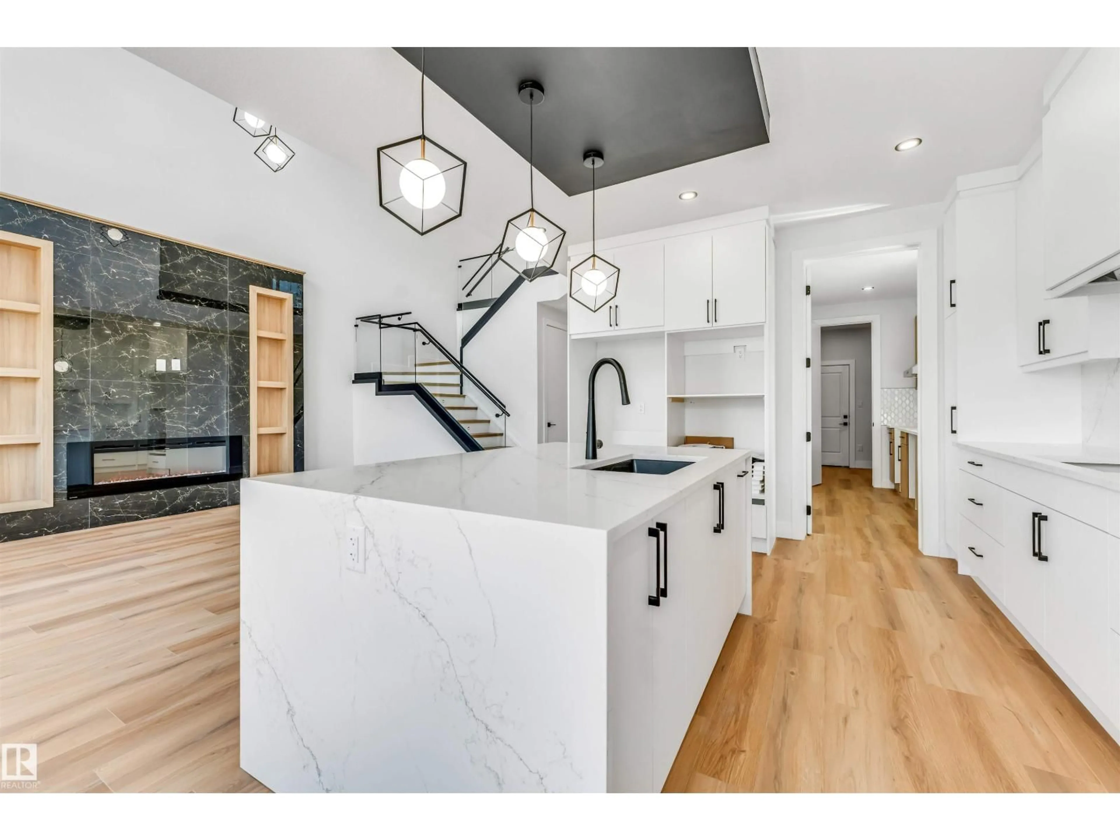 Open concept kitchen, ceramic/tile floor for 6250 19 ST, Rural Leduc County Alberta T4X3C8