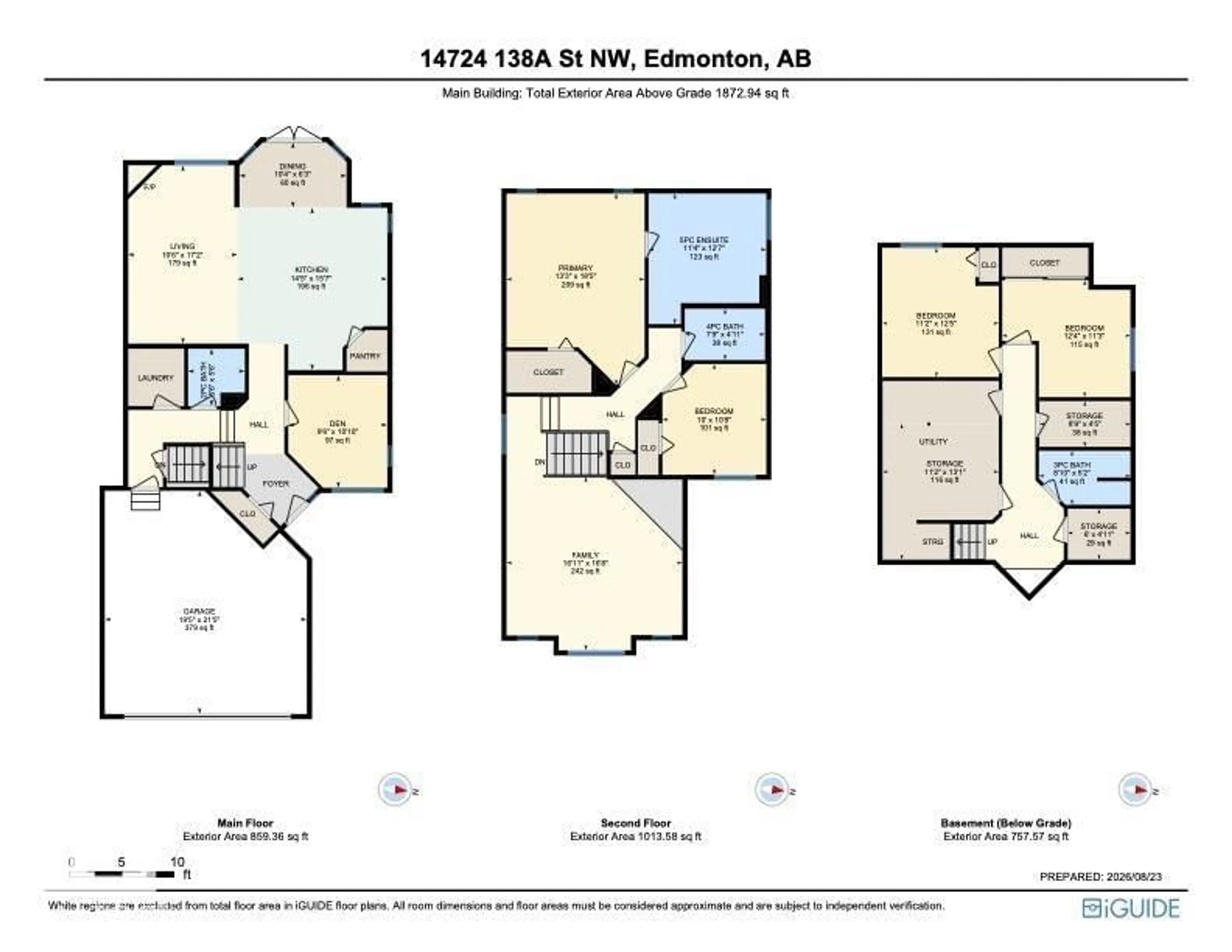 Floor plan for NW - 14724 138A ST, Edmonton Alberta T6V1S1
