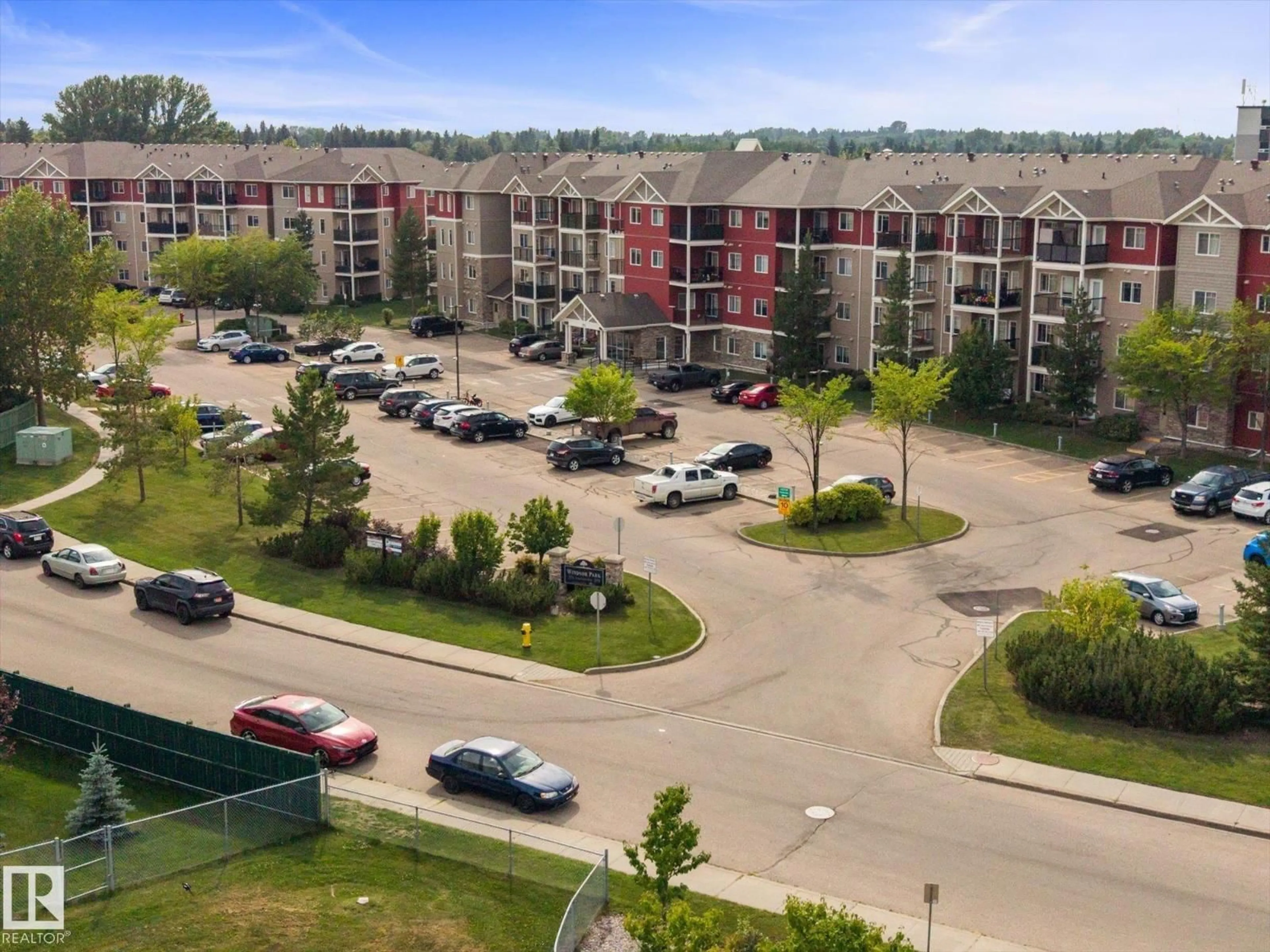 A pic from outside/outdoor area/front of a property/back of a property/a pic from drone, city buildings view from balcony for 273 - 217 CHARLOTTE WY, Sherwood Park Alberta T8H0N9