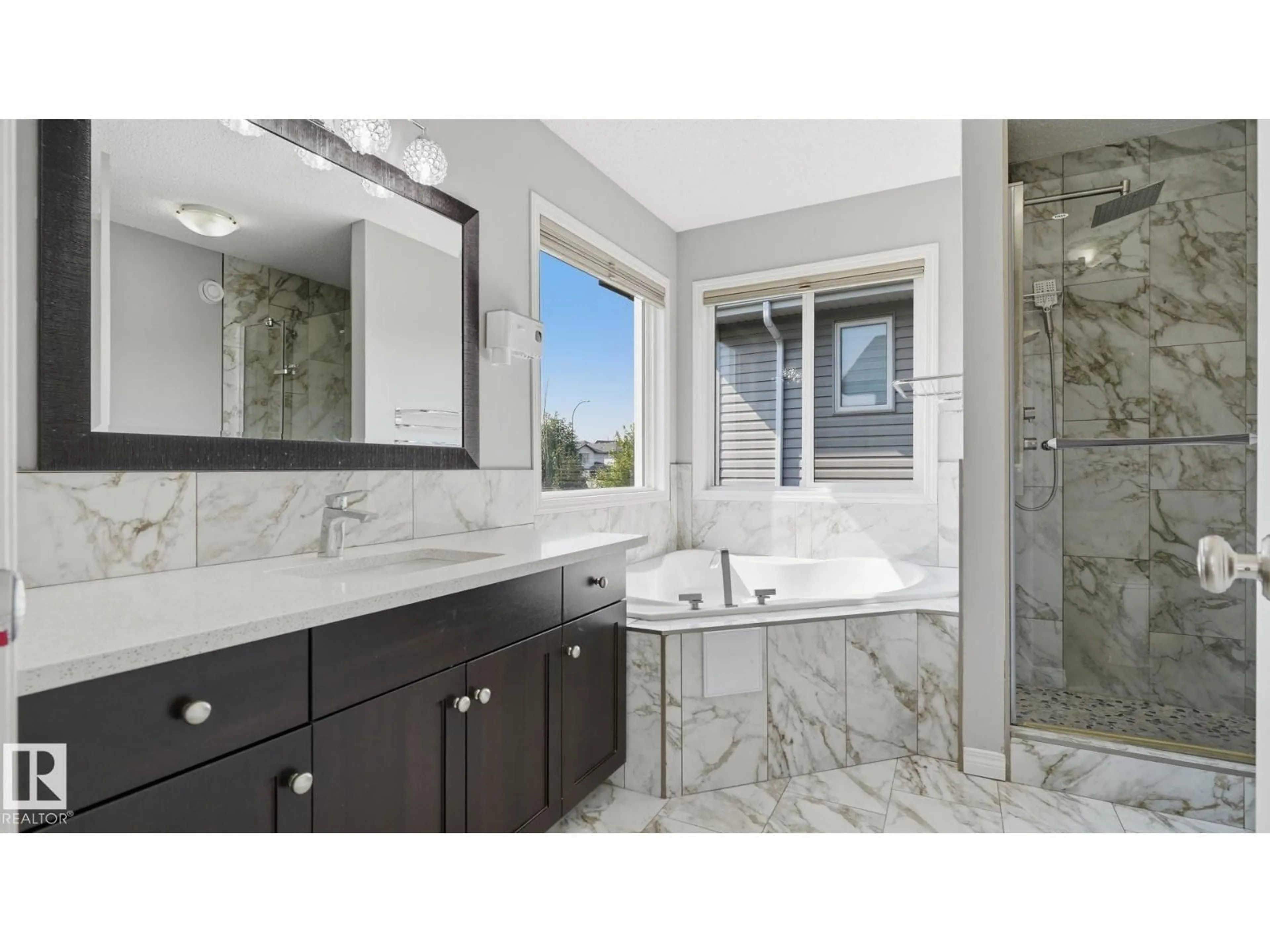 Contemporary bathroom, ceramic/tile floor for 3613 167A AV, Edmonton Alberta T5Y0X6