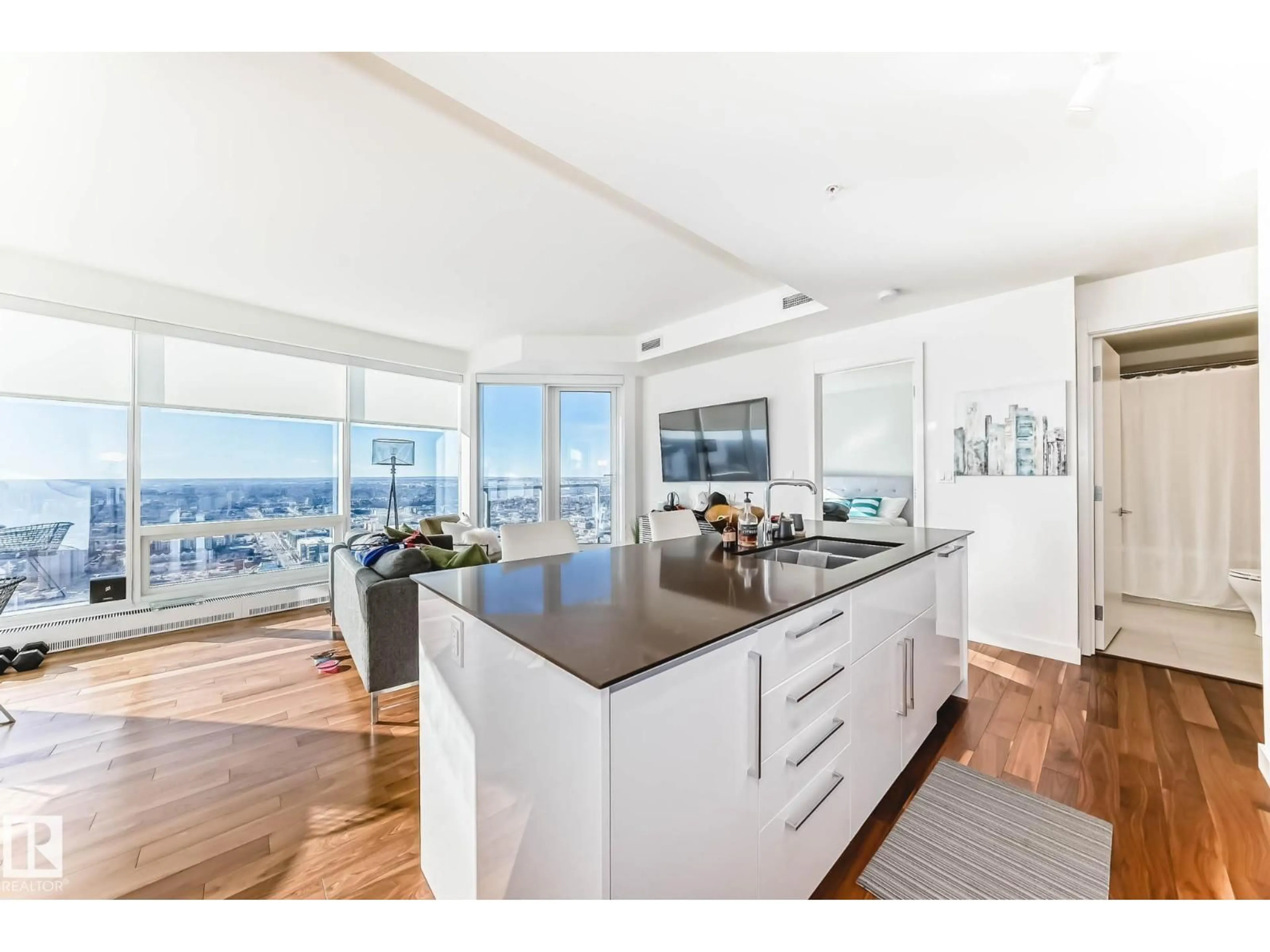 Open concept kitchen, unknown for NW - 3710 10360 ST, Edmonton Alberta T5J0K6