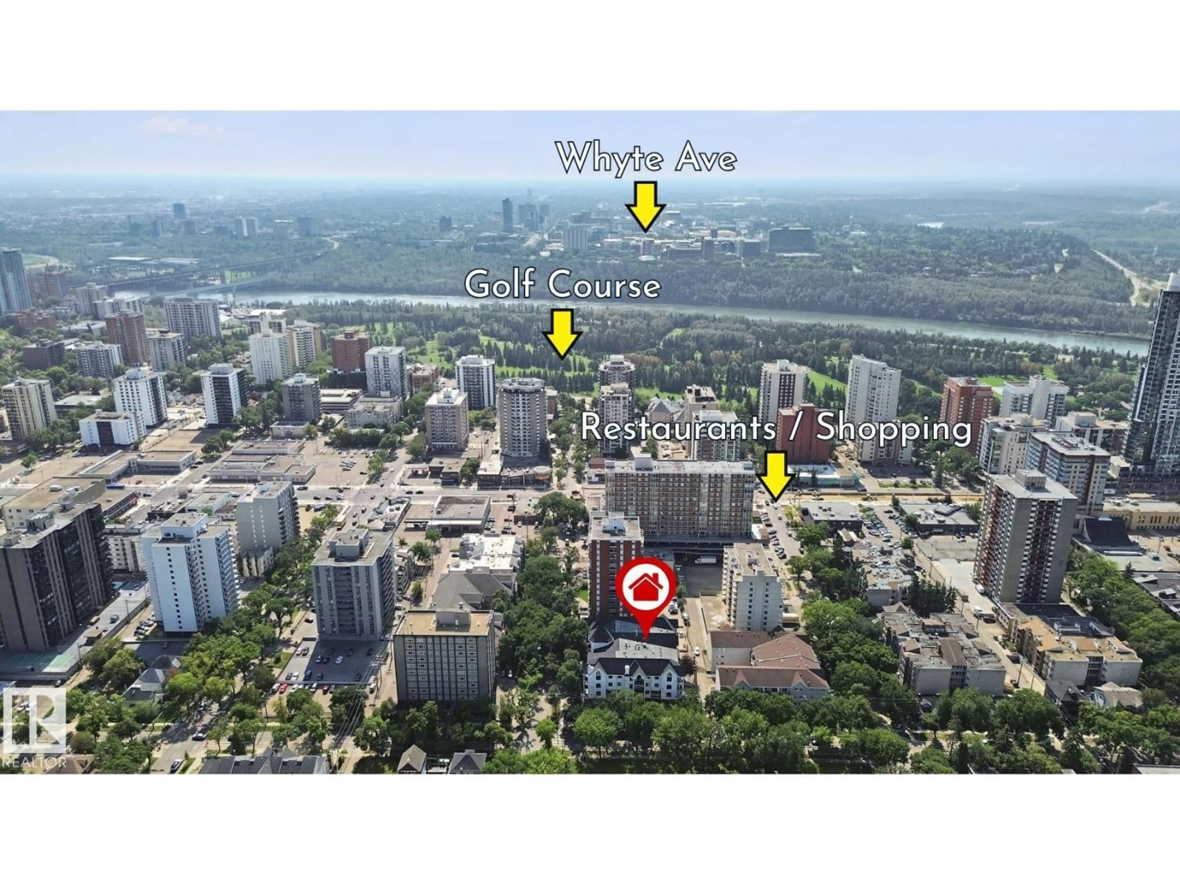 Picture of a map for #203 - 10178 117 ST, Edmonton Alberta T5K2X9