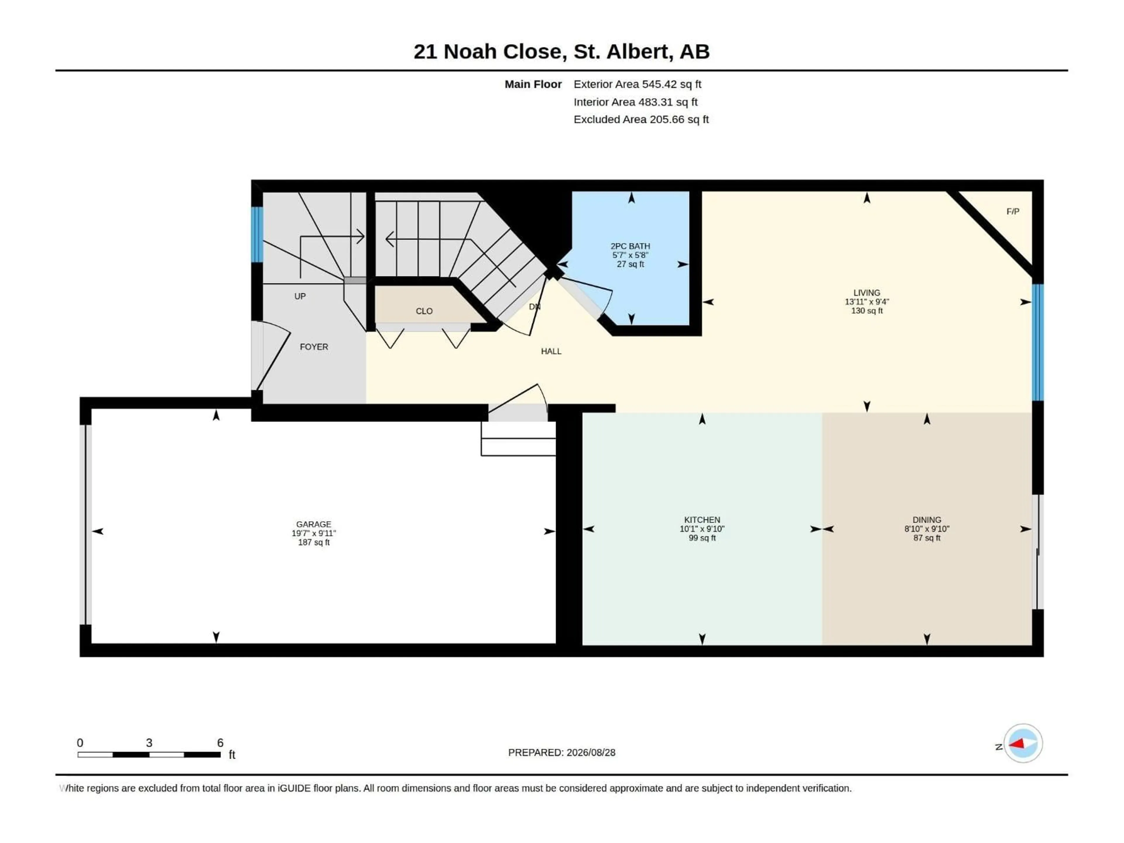 Floor plan for 21 NOAH CL, St. Albert Alberta T8N7M2