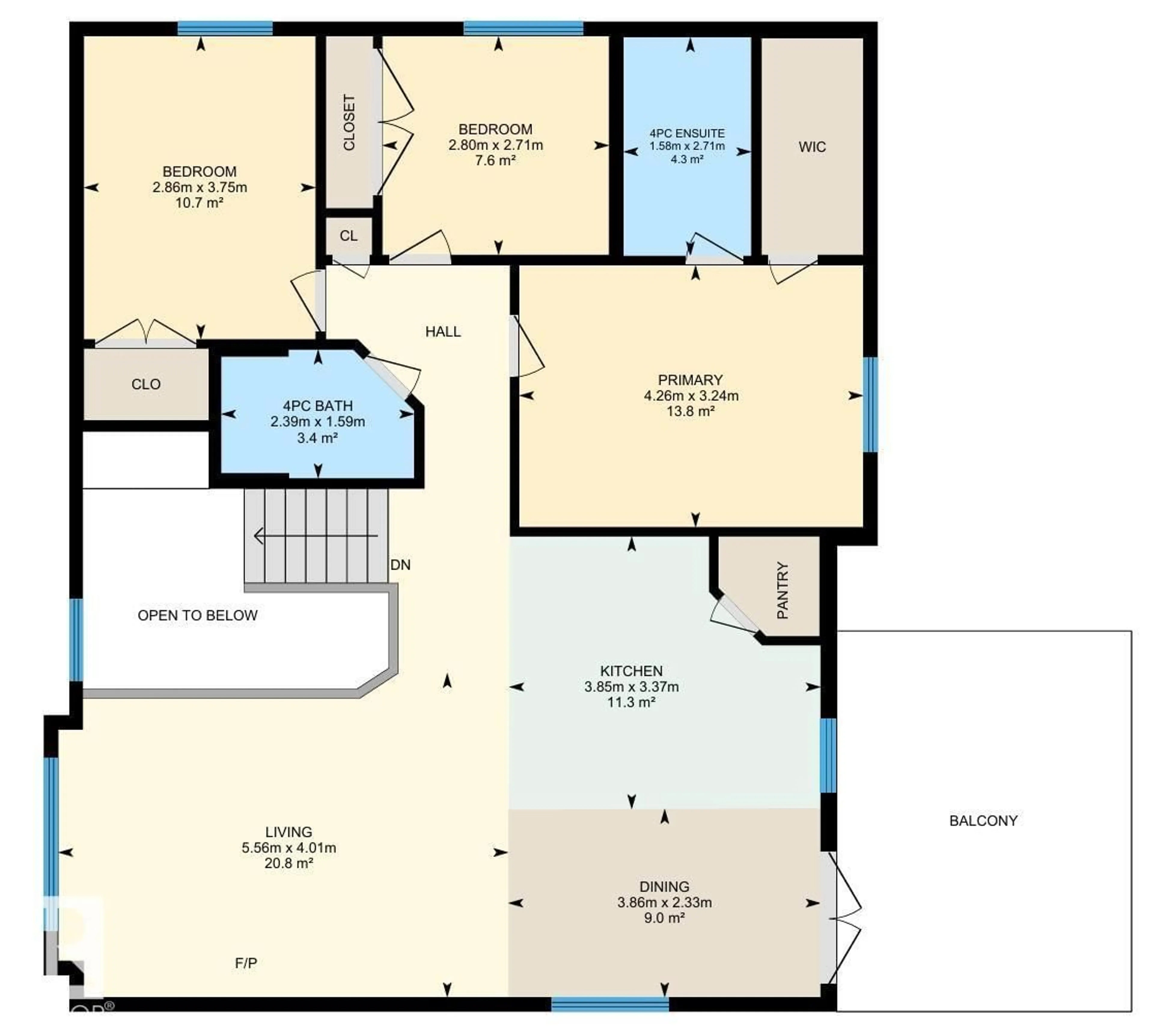 Floor plan for 4927 57 AV, Cold Lake Alberta T9M0E7