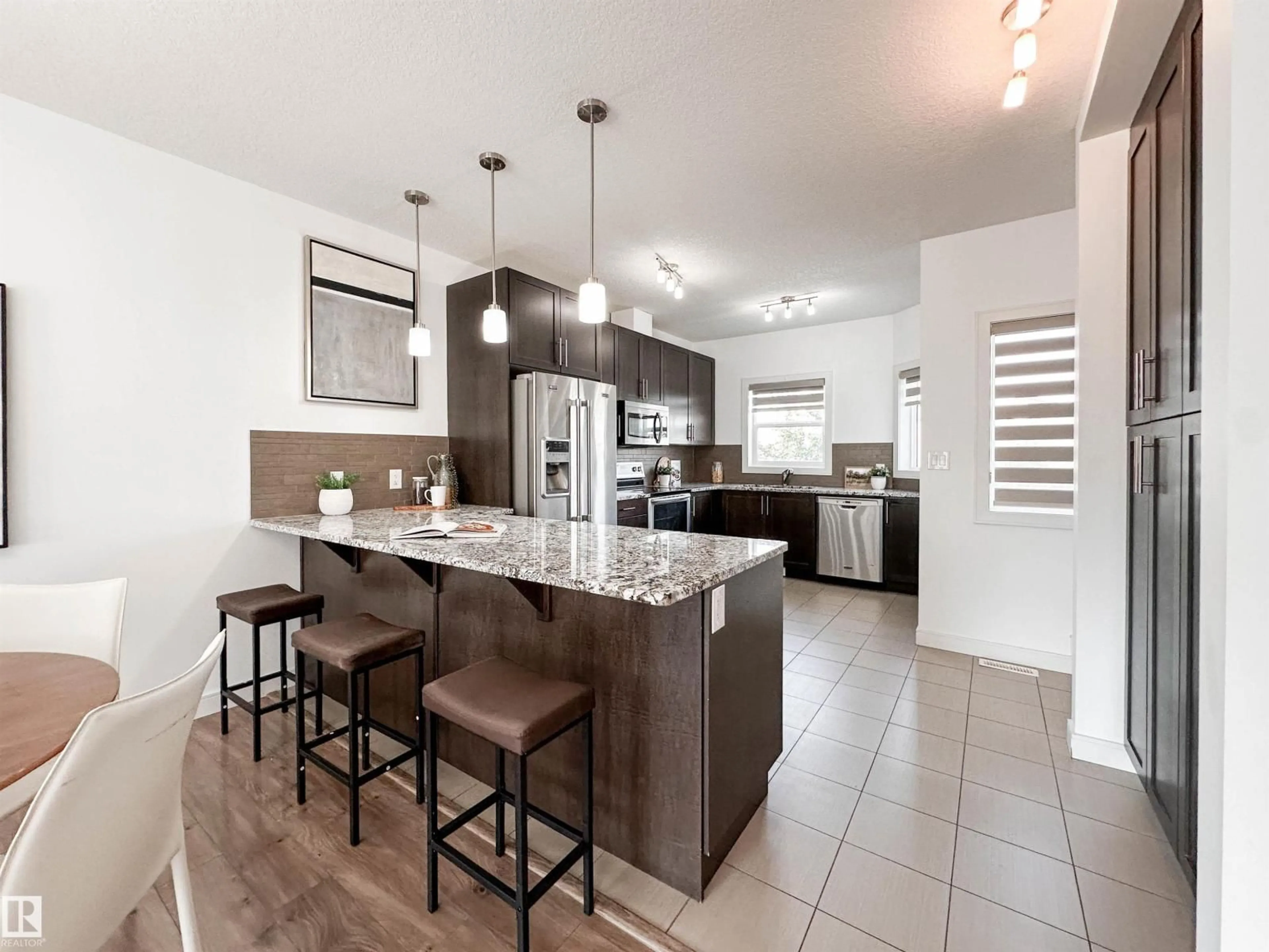 Open concept kitchen, ceramic/tile floor for #11 - 150 EVERITT DR, St. Albert Alberta T8N7R8
