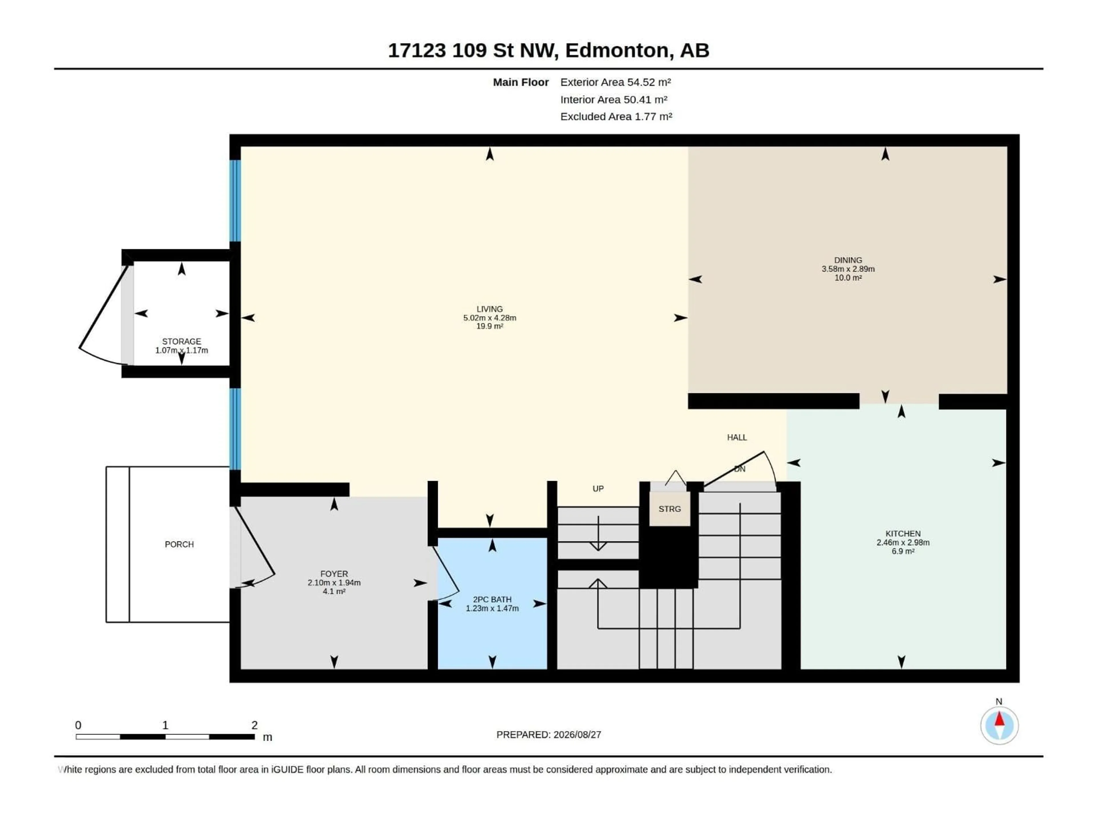 Floor plan for NW - 17123 109 ST, Edmonton Alberta T5X3E2