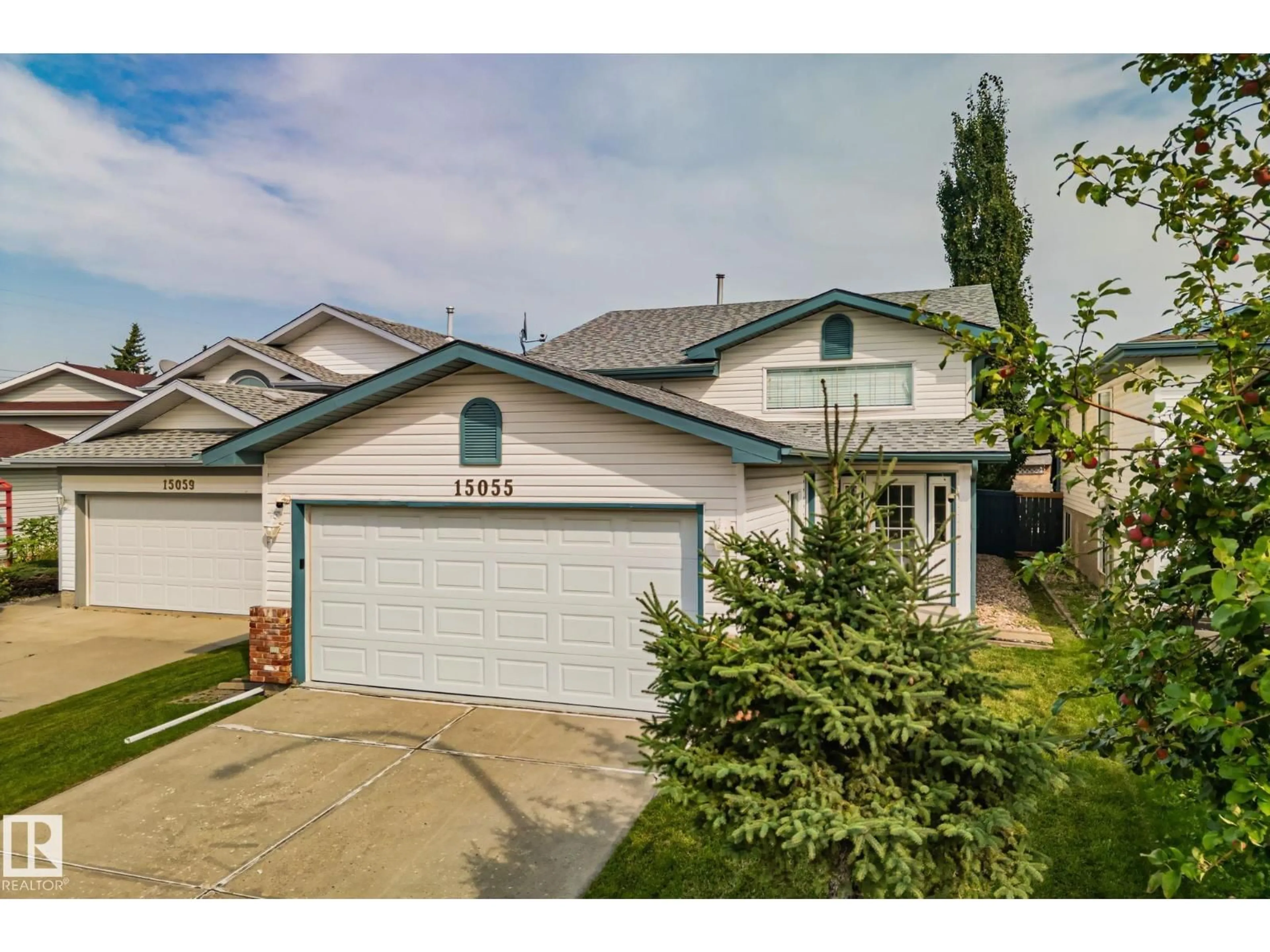 Home with vinyl exterior material, street for NW - 15055 128 ST, Edmonton Alberta T6V1E8