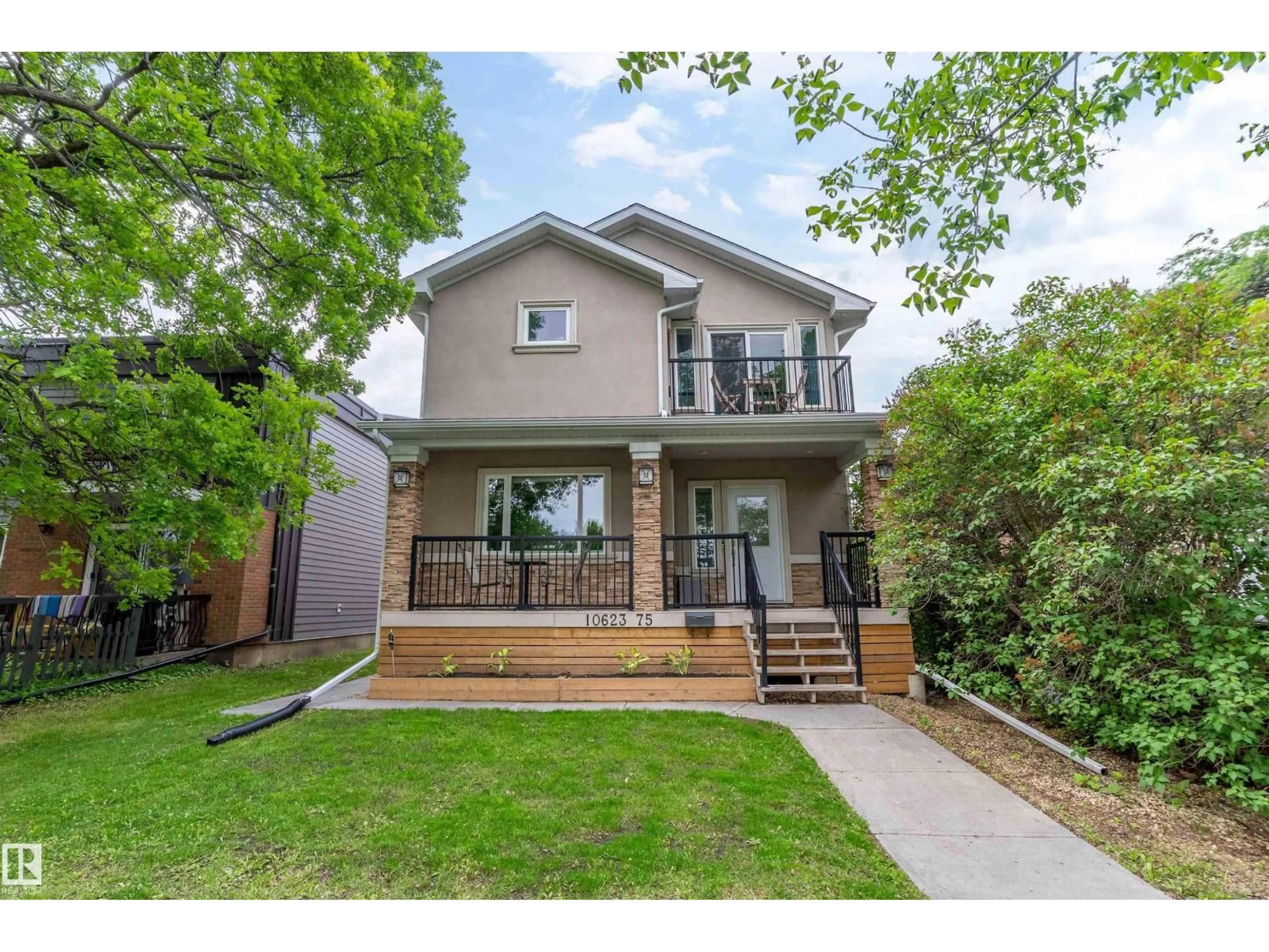 Home with brick exterior material, street for 10623 75 AV, Edmonton Alberta T6E1J6