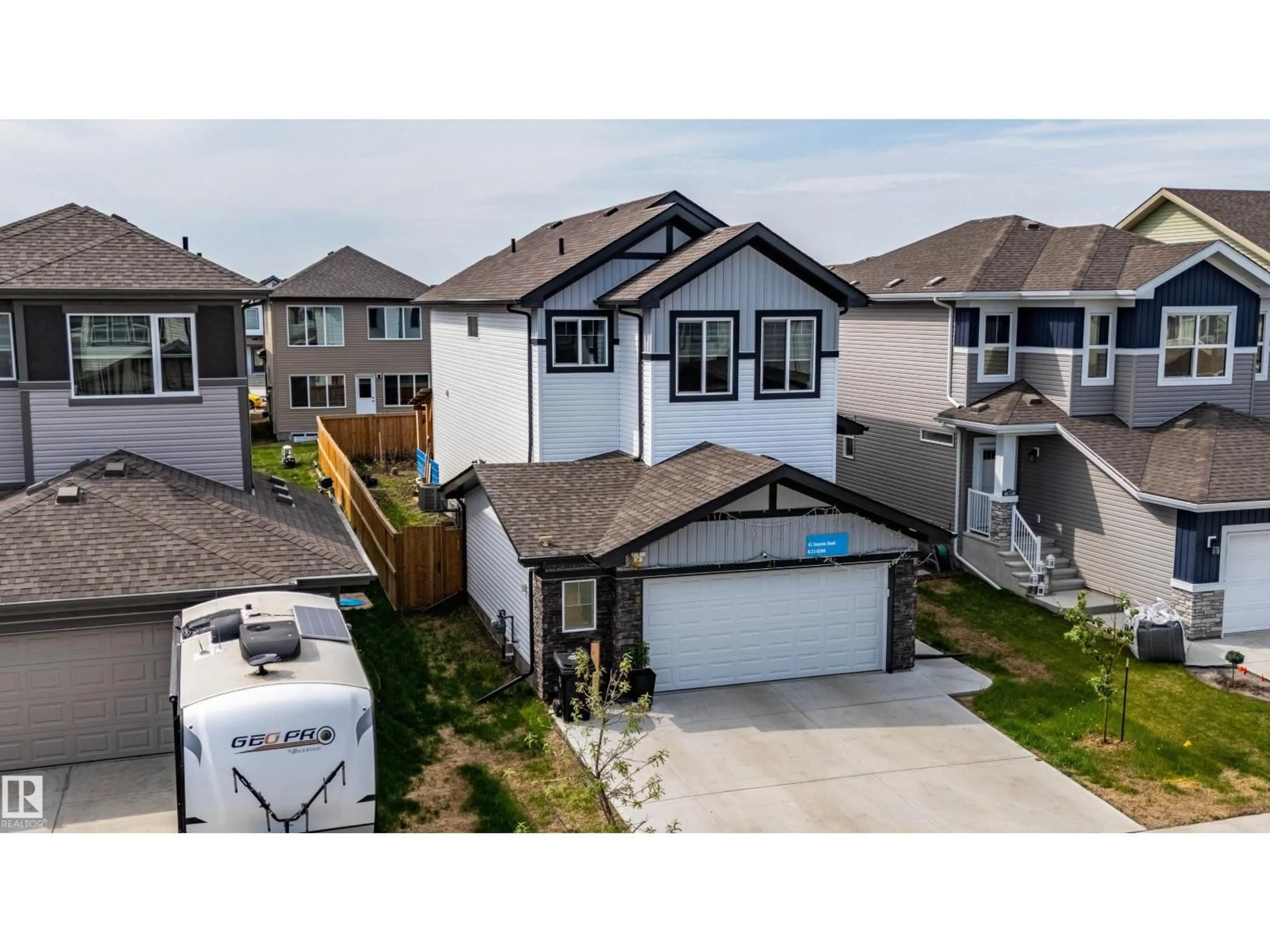 A pic from outside/outdoor area/front of a property/back of a property/a pic from drone, street for 41 SEQUOIA BEND, Fort Saskatchewan Alberta T8L0J2