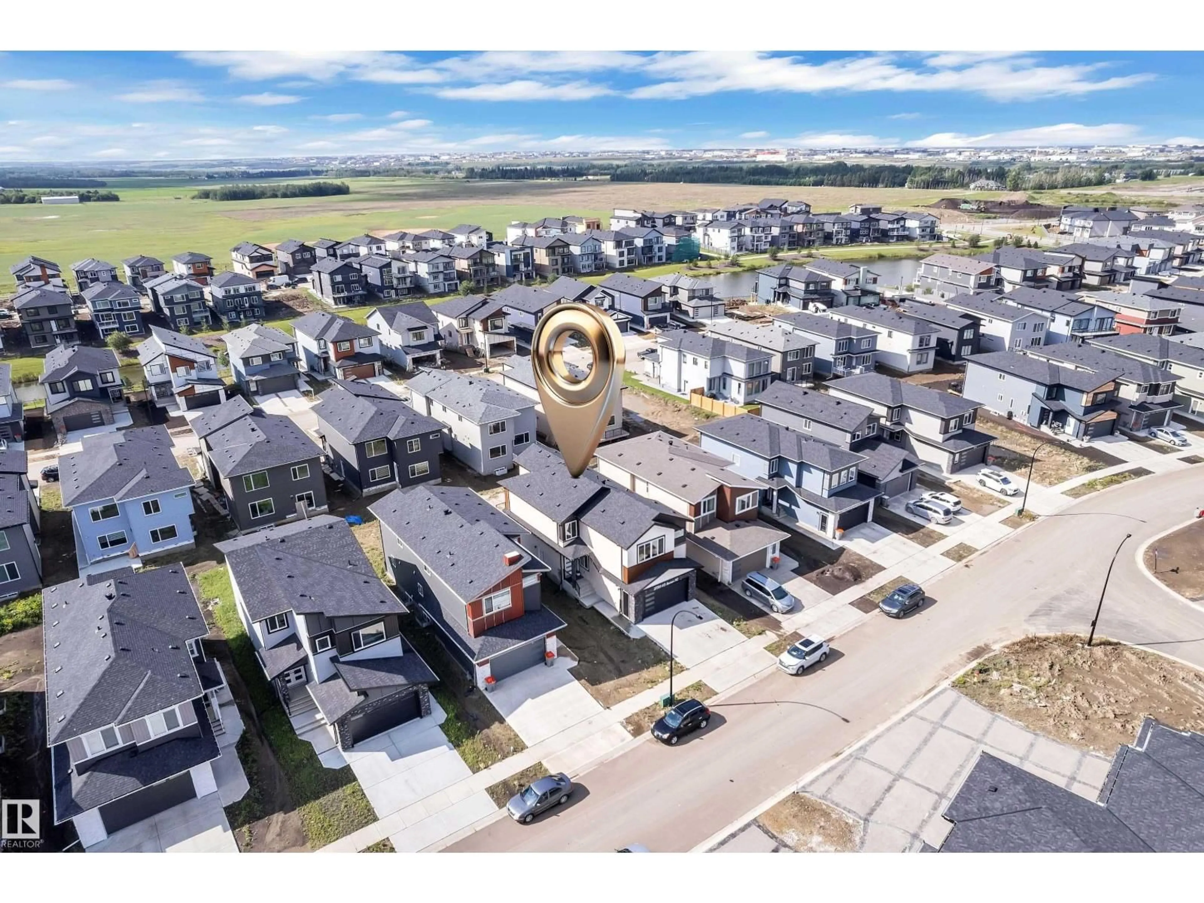 A pic from outside/outdoor area/front of a property/back of a property/a pic from drone, street for 2733 62 AV, Rural Leduc County Alberta T4X3A5
