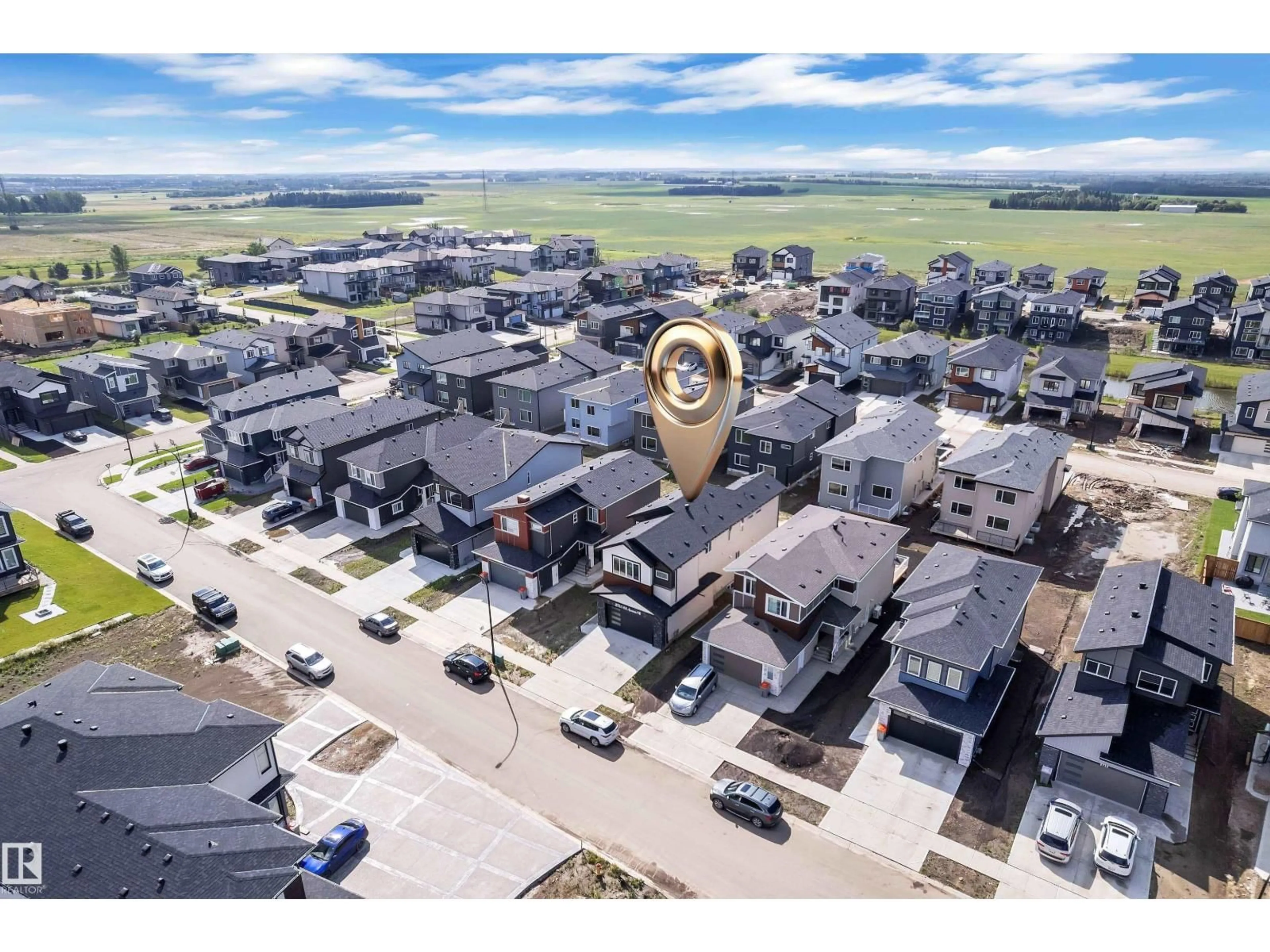 A pic from outside/outdoor area/front of a property/back of a property/a pic from drone, street for 2733 62 AV, Rural Leduc County Alberta T4X3A5