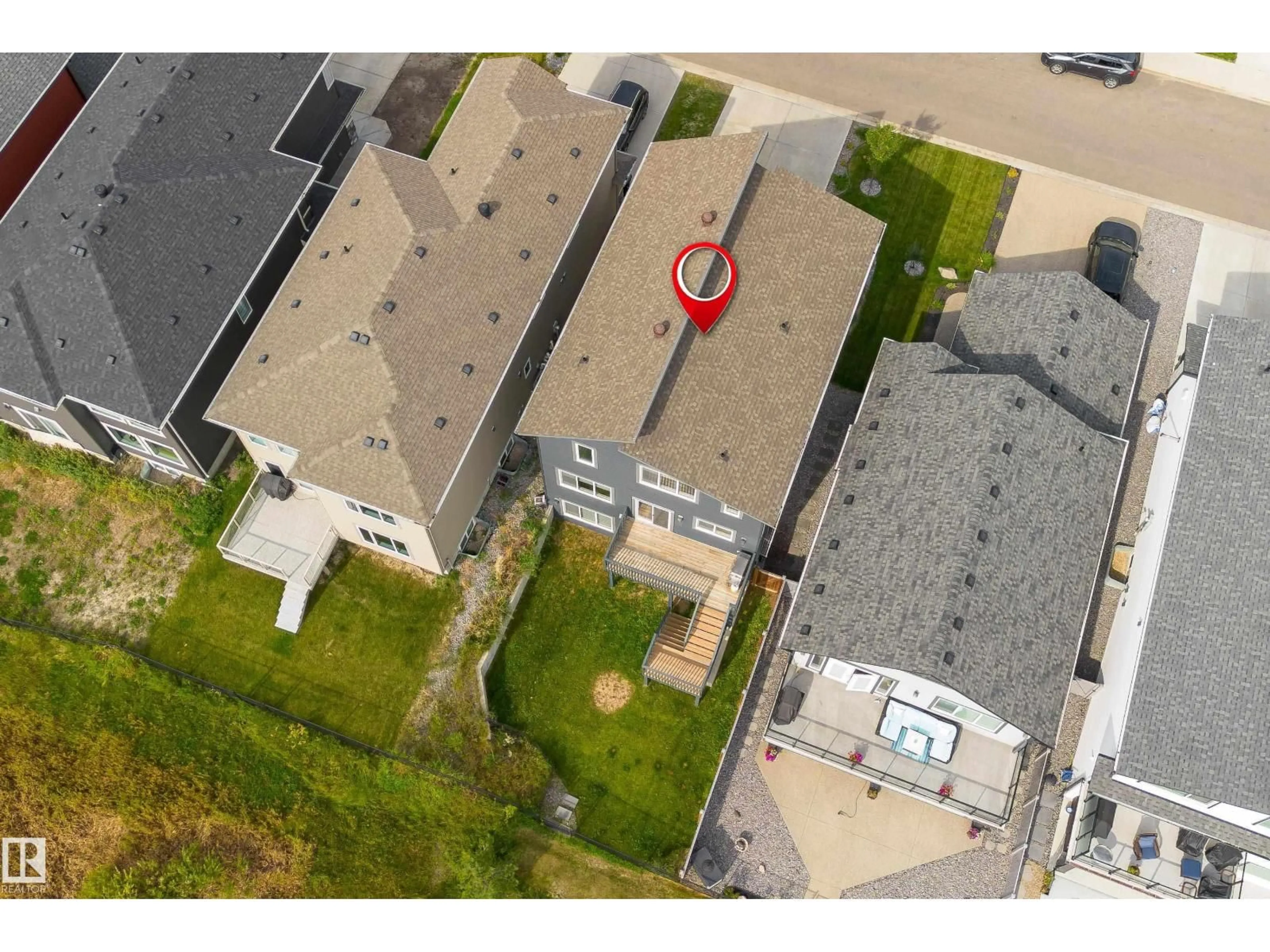 A pic from outside/outdoor area/front of a property/back of a property/a pic from drone, street for NW - 4659 175 AV, Edmonton Alberta T5Y3Z8